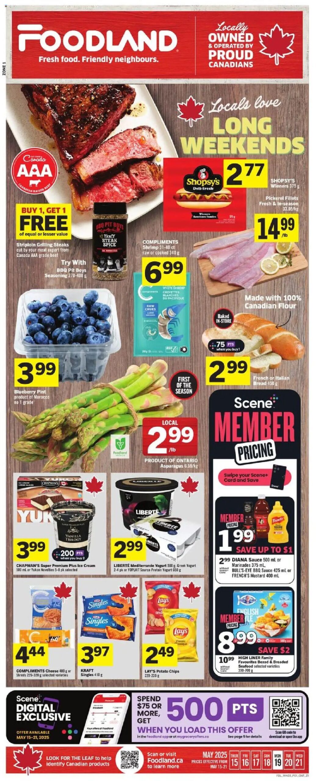Foodland weekly flyer starting May 15, 2025 ⭐️