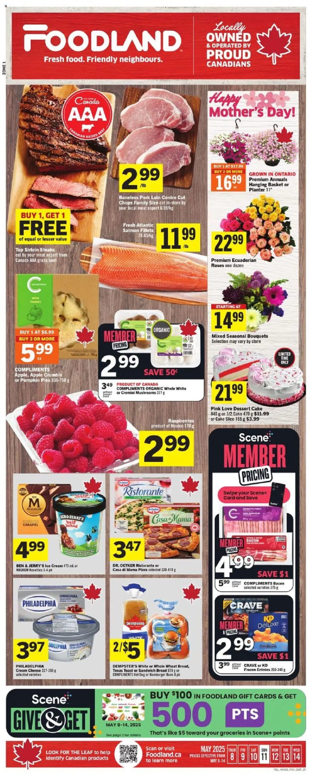 Foodland weekly flyer starting May 8, 2025 ⭐️