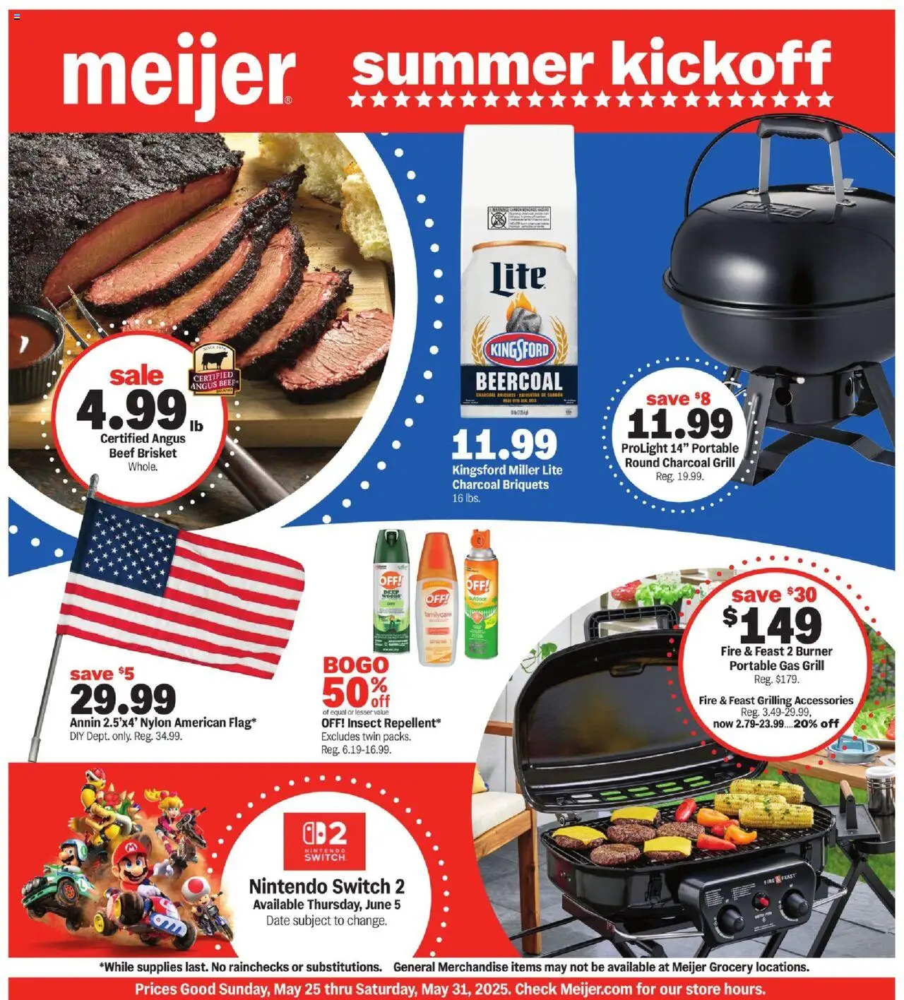 MEIJER AD from 05/25/2025 >> Summer kickoff > PREVIEW