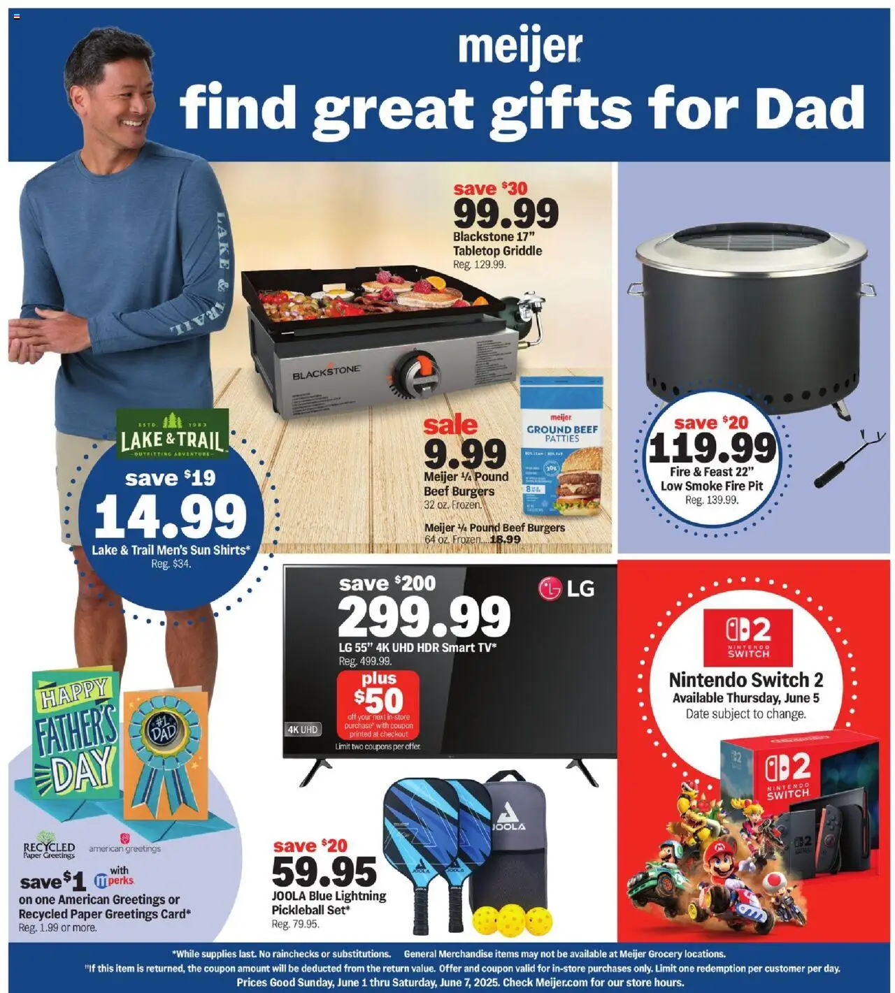 MEIJER AD from 06/01/2025 >> Find great gifts for Dad > PREVIEW