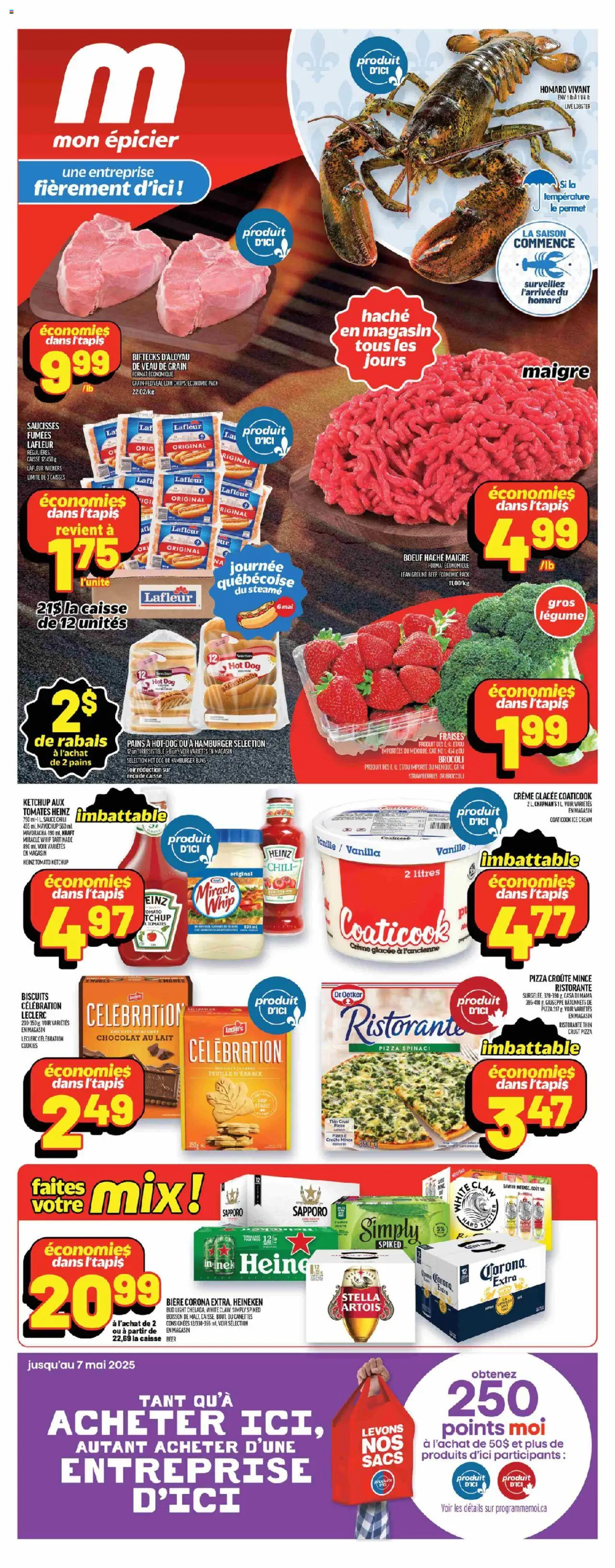 Le catalogue Weekly flyer / circulaire est valide à partir du May 01, 2025 numéro de la page 1