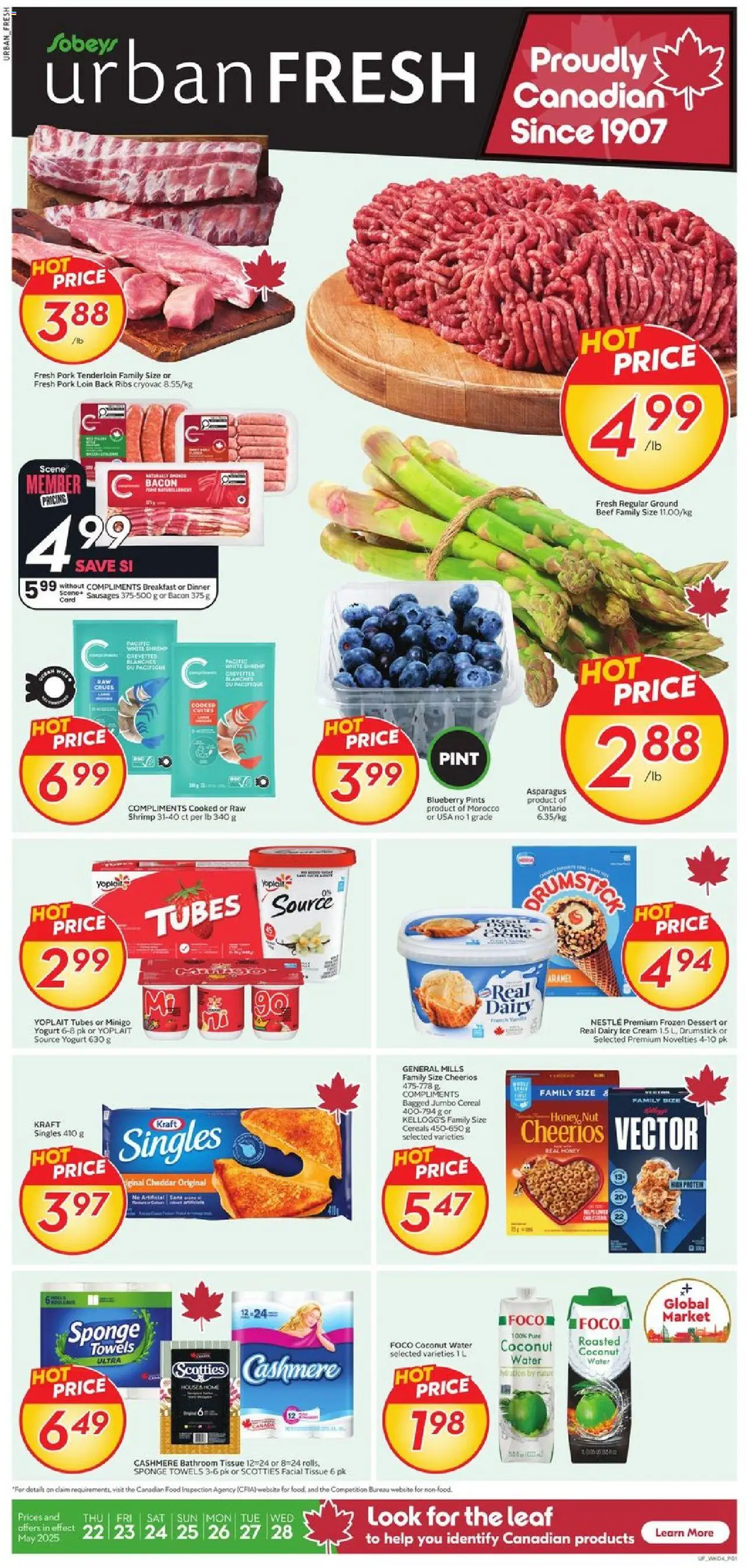 Sobeys flyer valid from May 22, 2025 - page number 1