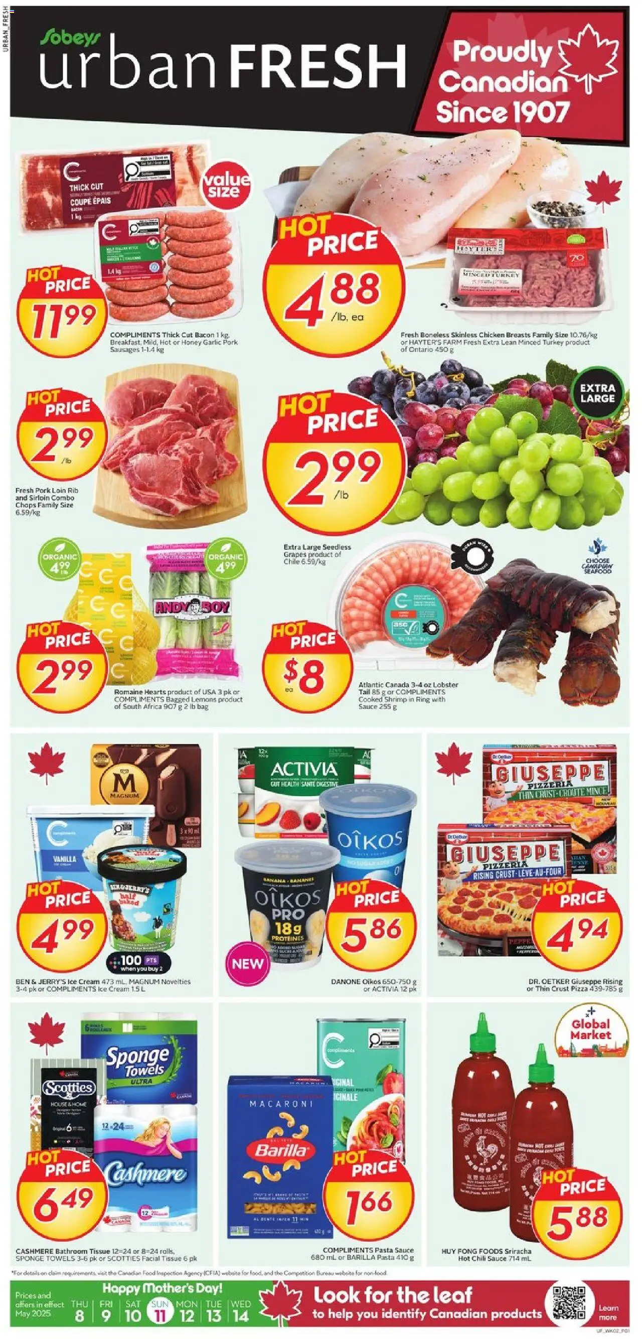 Sobeys flyer valid from May 08, 2025 - page number 1