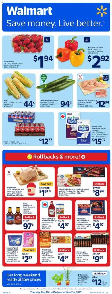 Walmart flyer starting May 15 10 Walmart weekly flyer starting May 15 2025 scaled