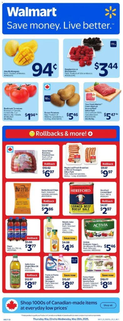 Walmart flyer May 22 6 Walmart weekly flyer starting May 22 2025 scaled