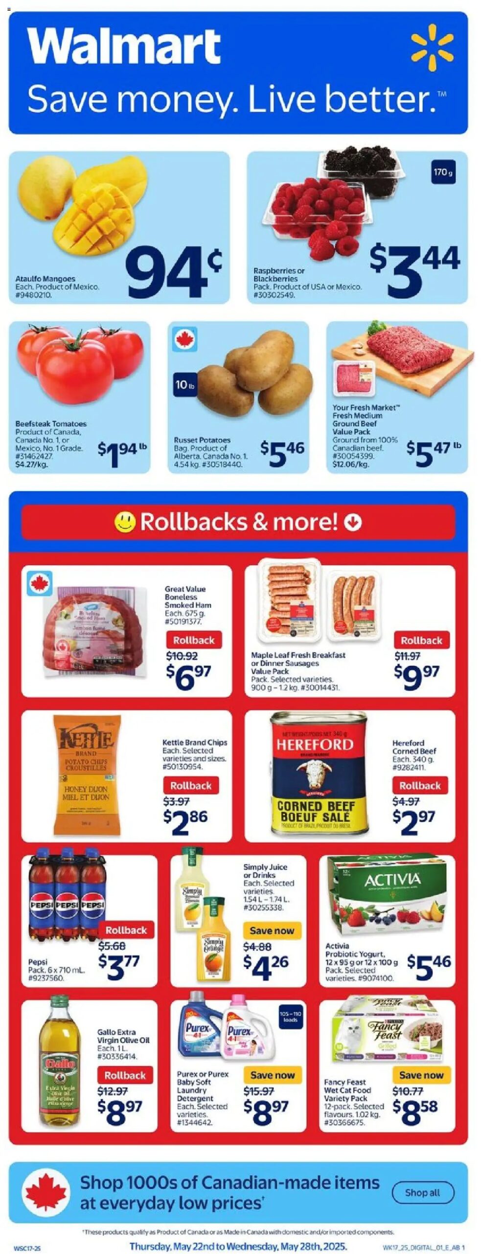 Walmart weekly flyer starting May 22, 2025 ⭐️