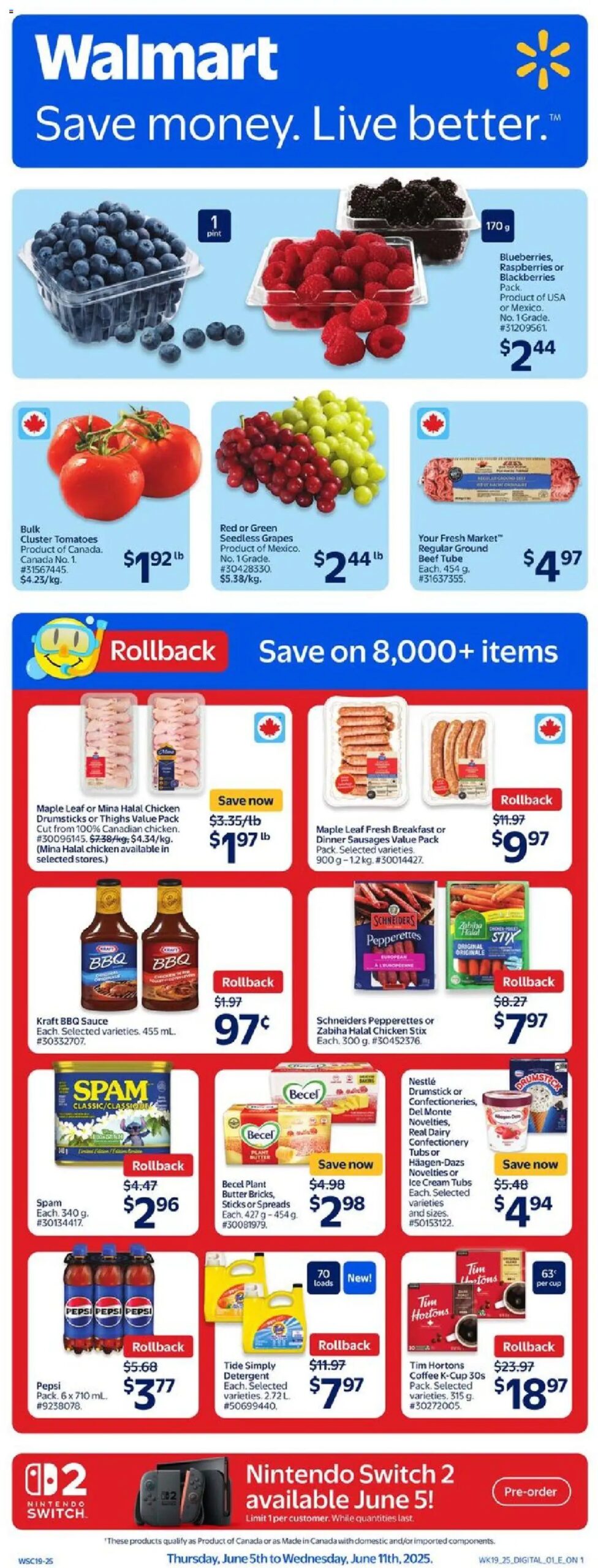 Walmart weekly flyer starting Jun 5, 2025 ⭐️