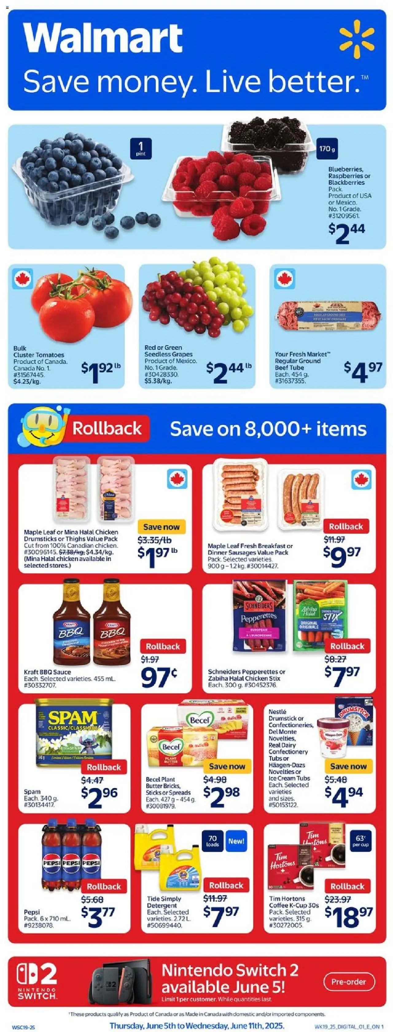 Walmart flyer valid from Jun 05, 2025 - page number 1