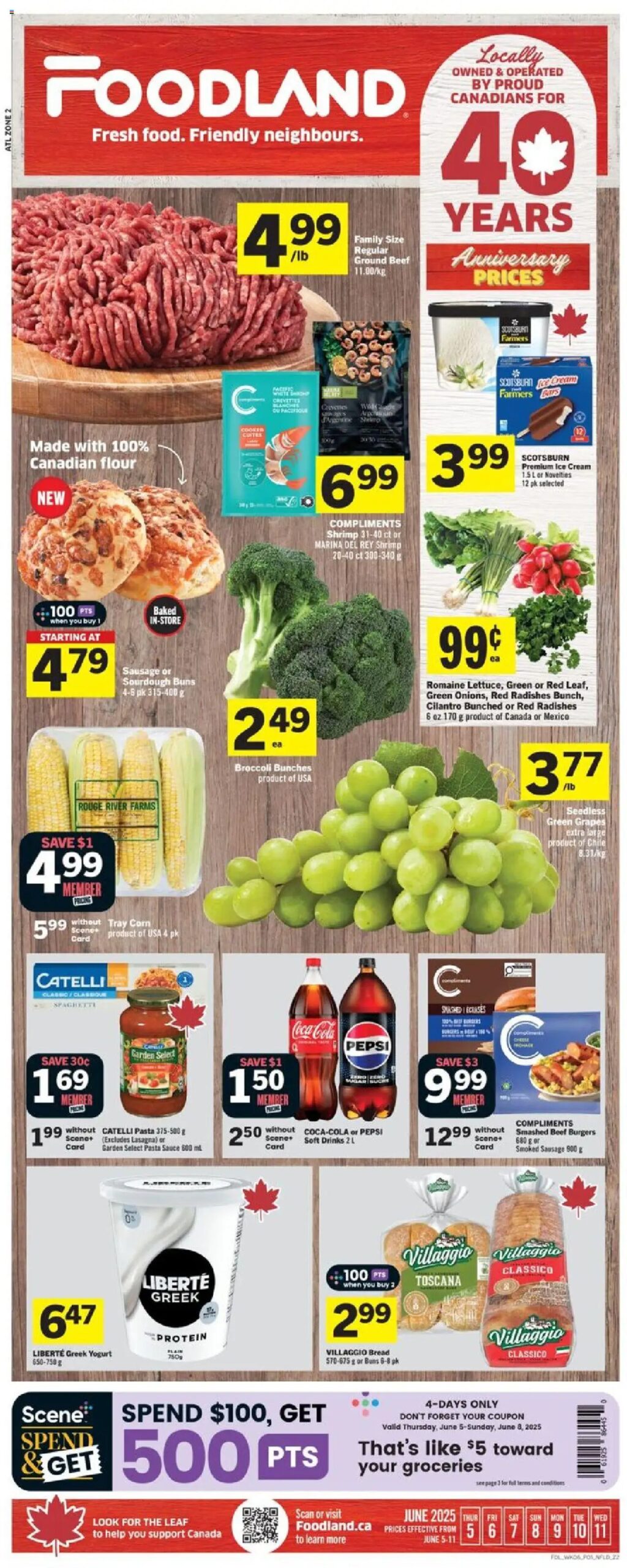 Foodland weekly flyer starting Jun 5, 2025 ⭐️