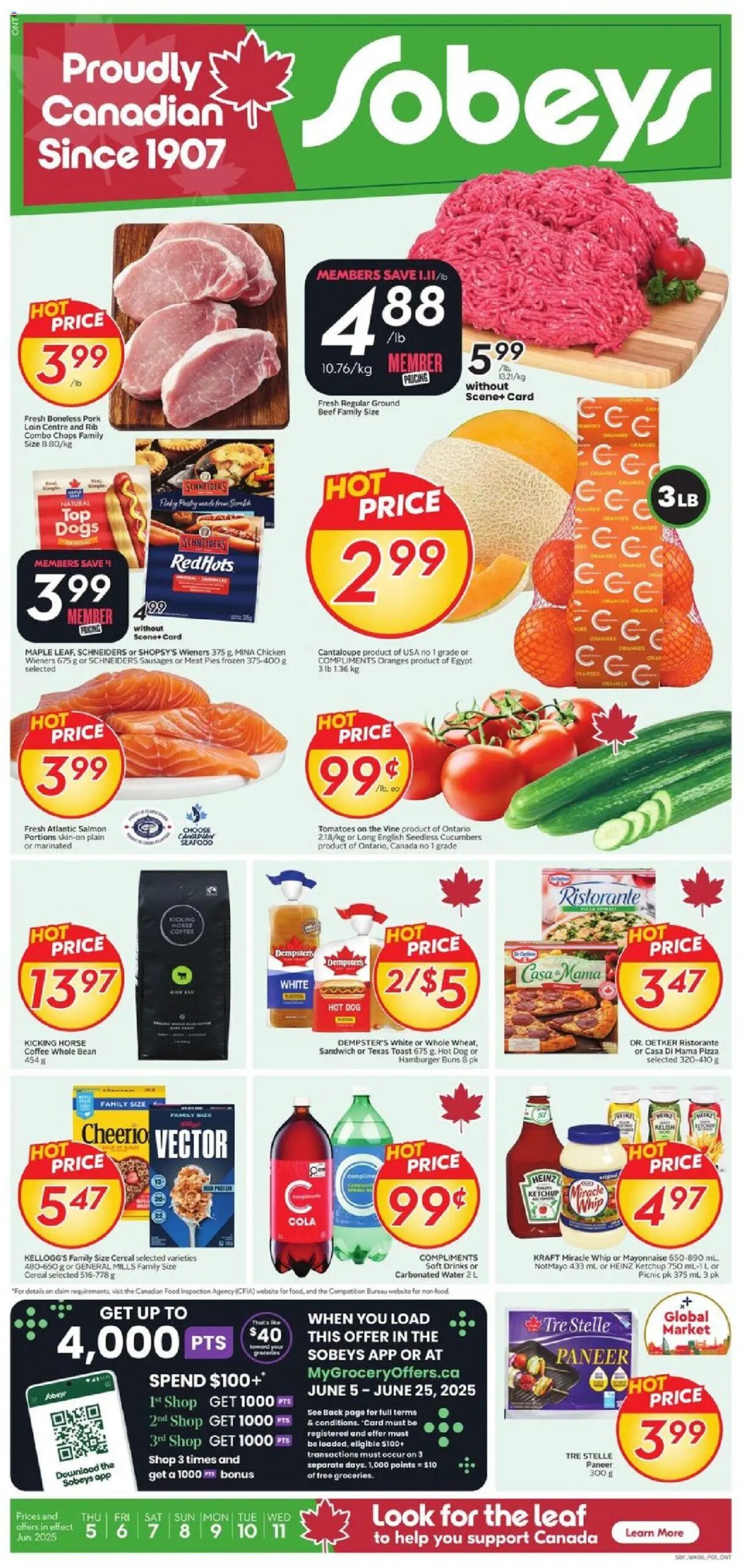 Sobeys weekly flyer starting Jun 5, 2025 ⭐️