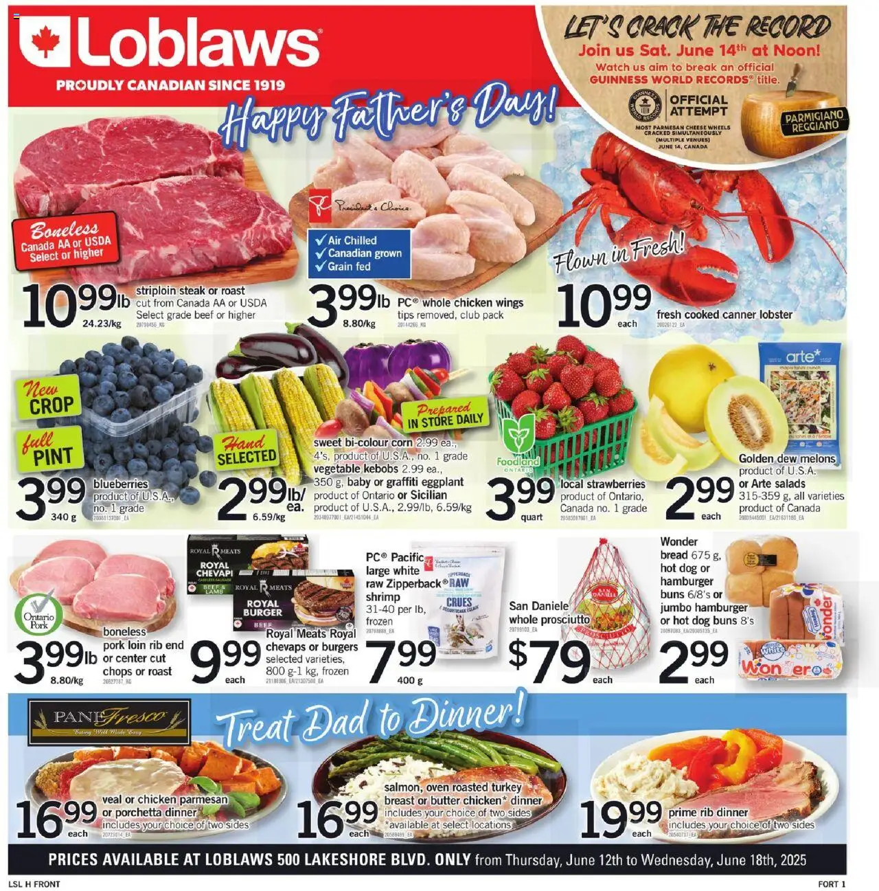 Loblaws flyer valid from Jun 12, 2025 - page number 1