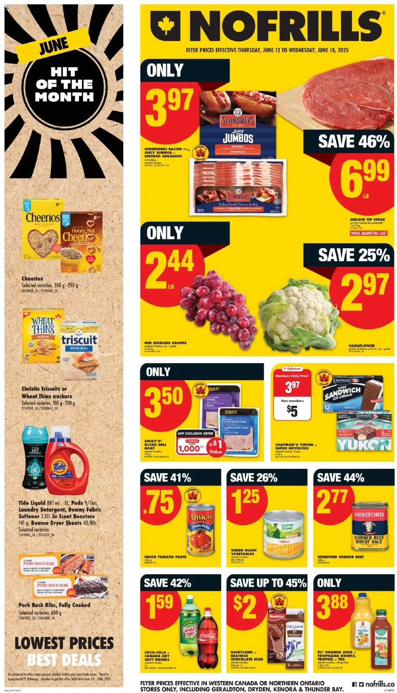 No Frills flyer valid from Jun 12, 2025 - page number 1