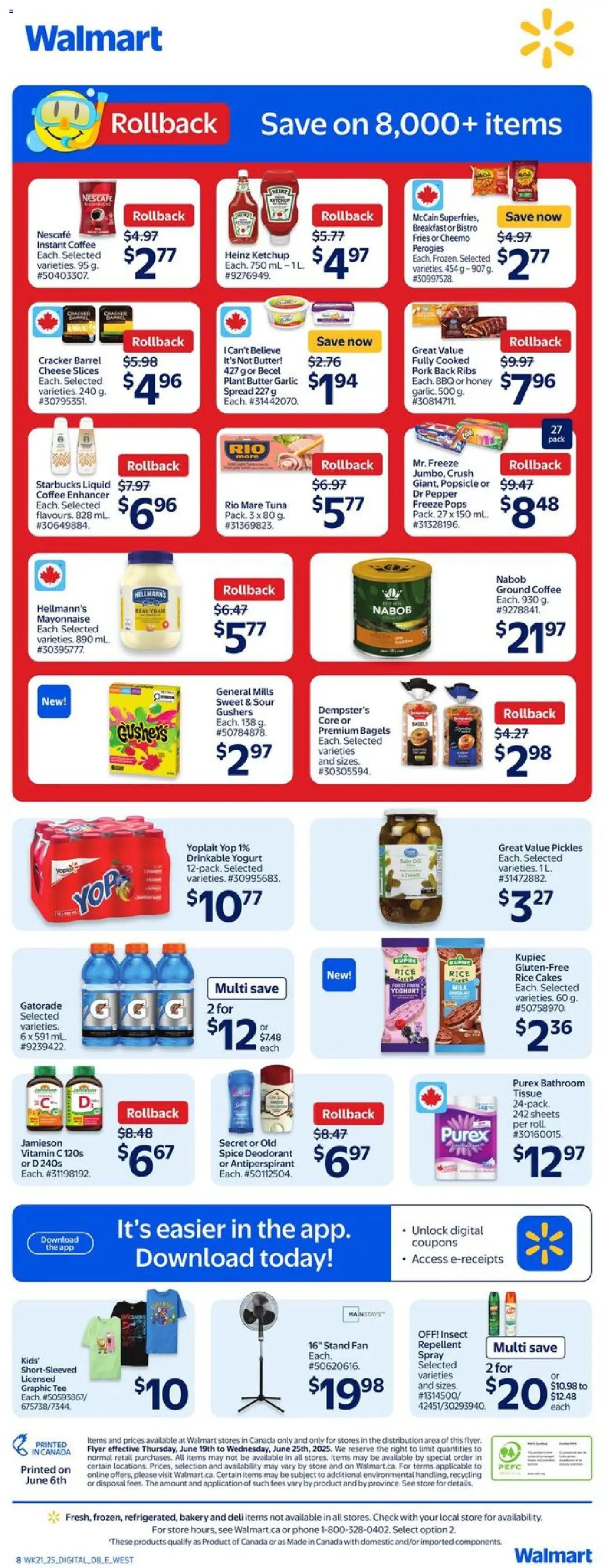 Walmart flyer valid from Jun 19, 2025 - page number 2