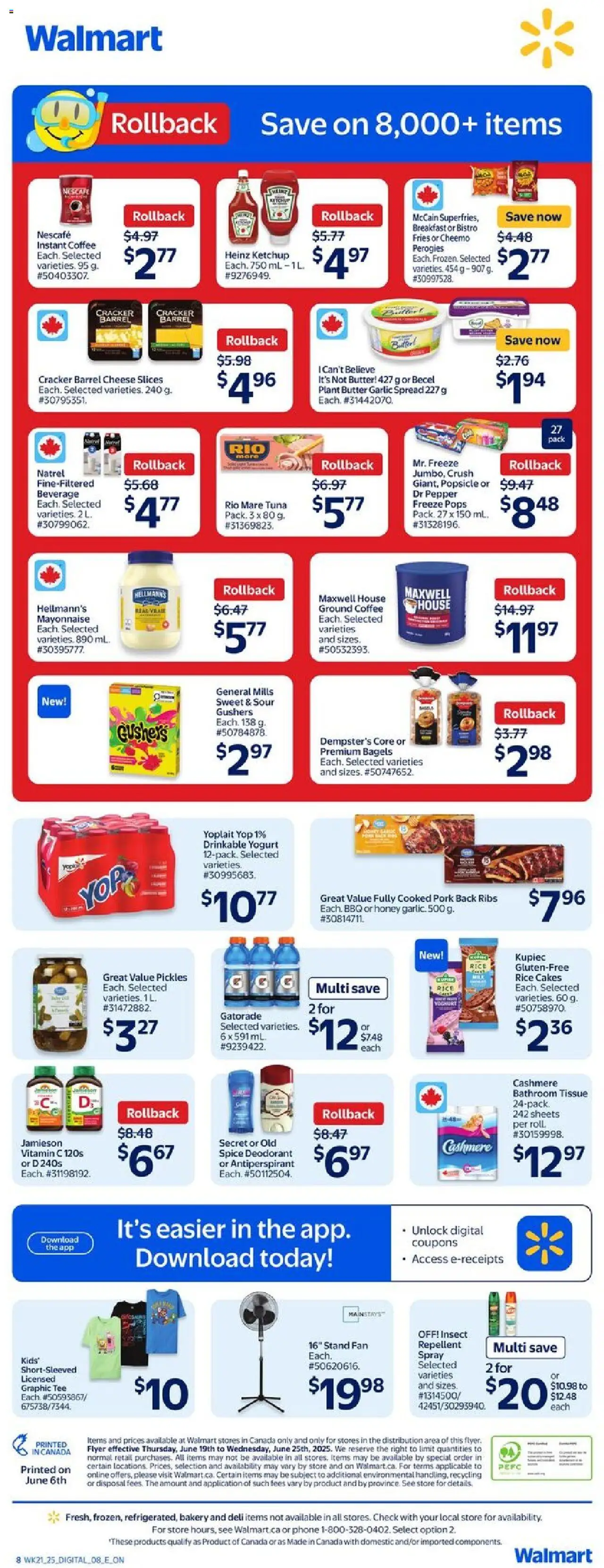 Walmart flyer valid from Jun 19, 2025 - page number 2