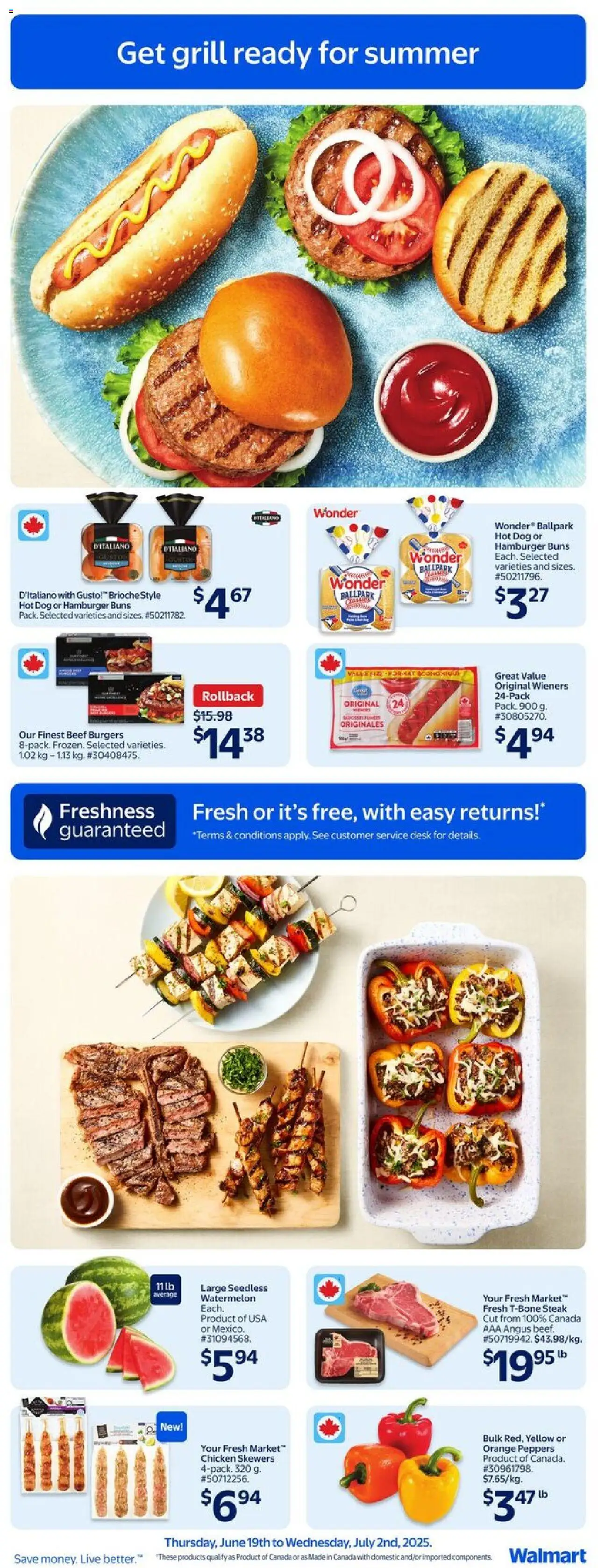 Walmart flyer valid from Jun 19, 2025 - page number 7