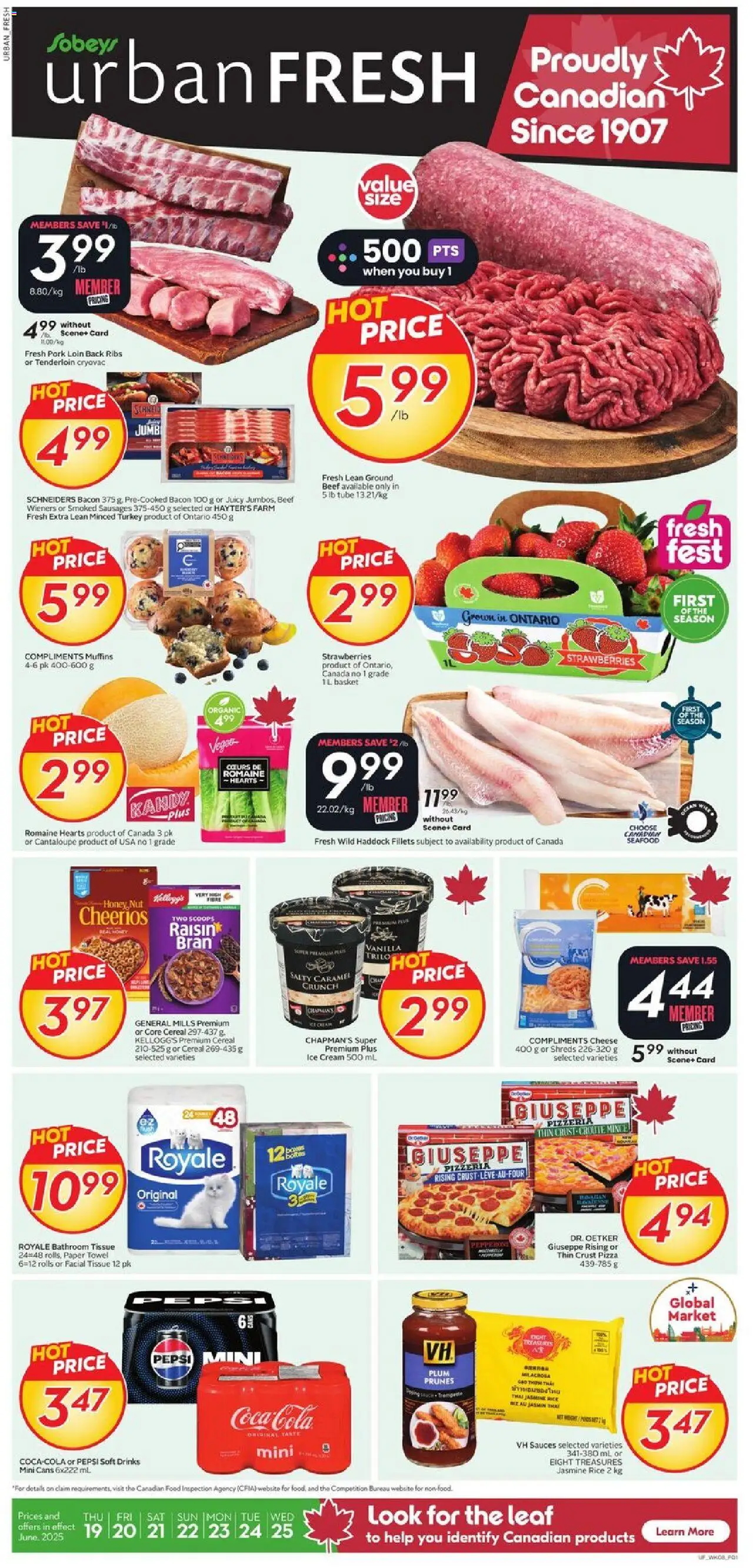 Sobeys flyer valid from Jun 19, 2025 - page number 1