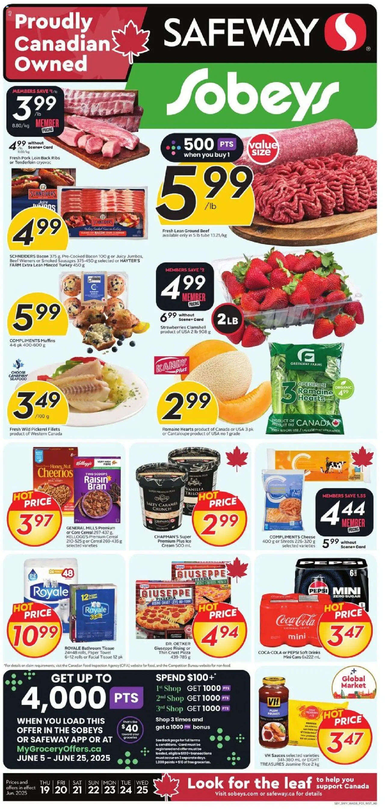 Sobeys flyer valid from Jun 19, 2025 - page number 1