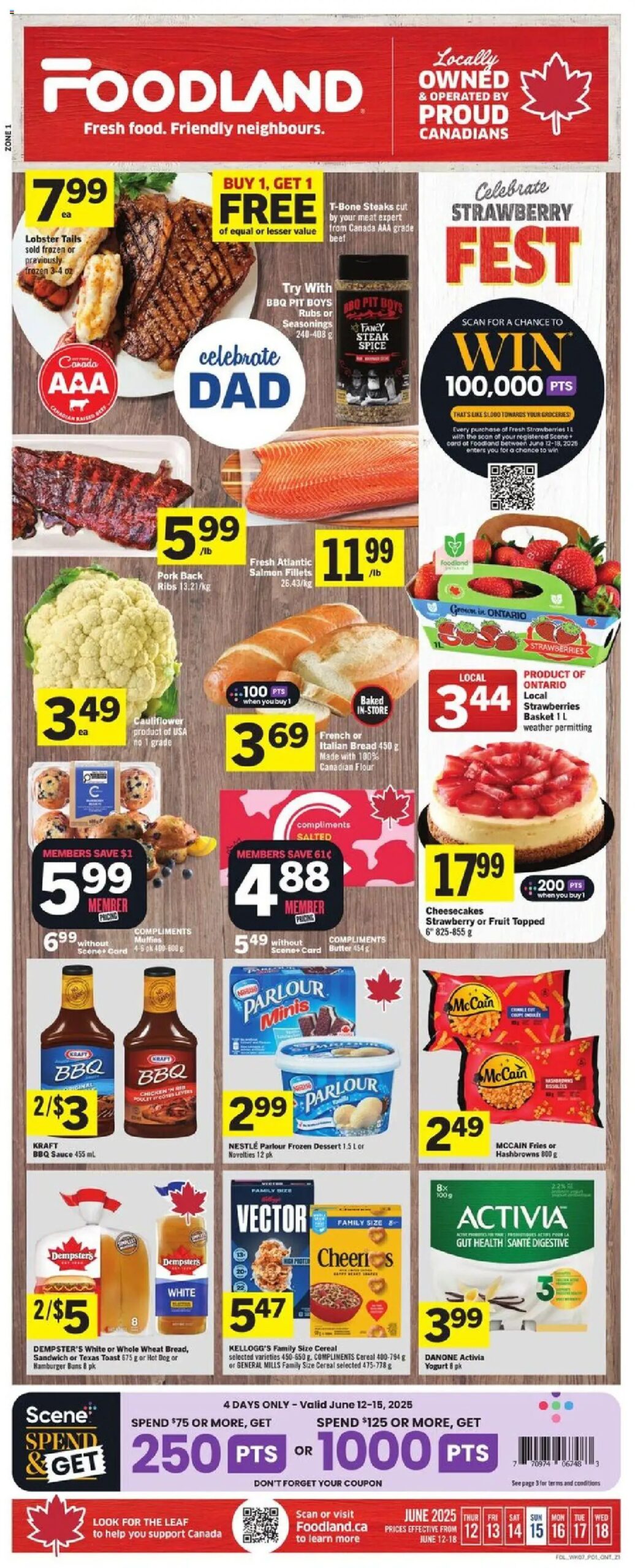 Foodland weekly flyer starting Jun 12, 2025 ⭐️