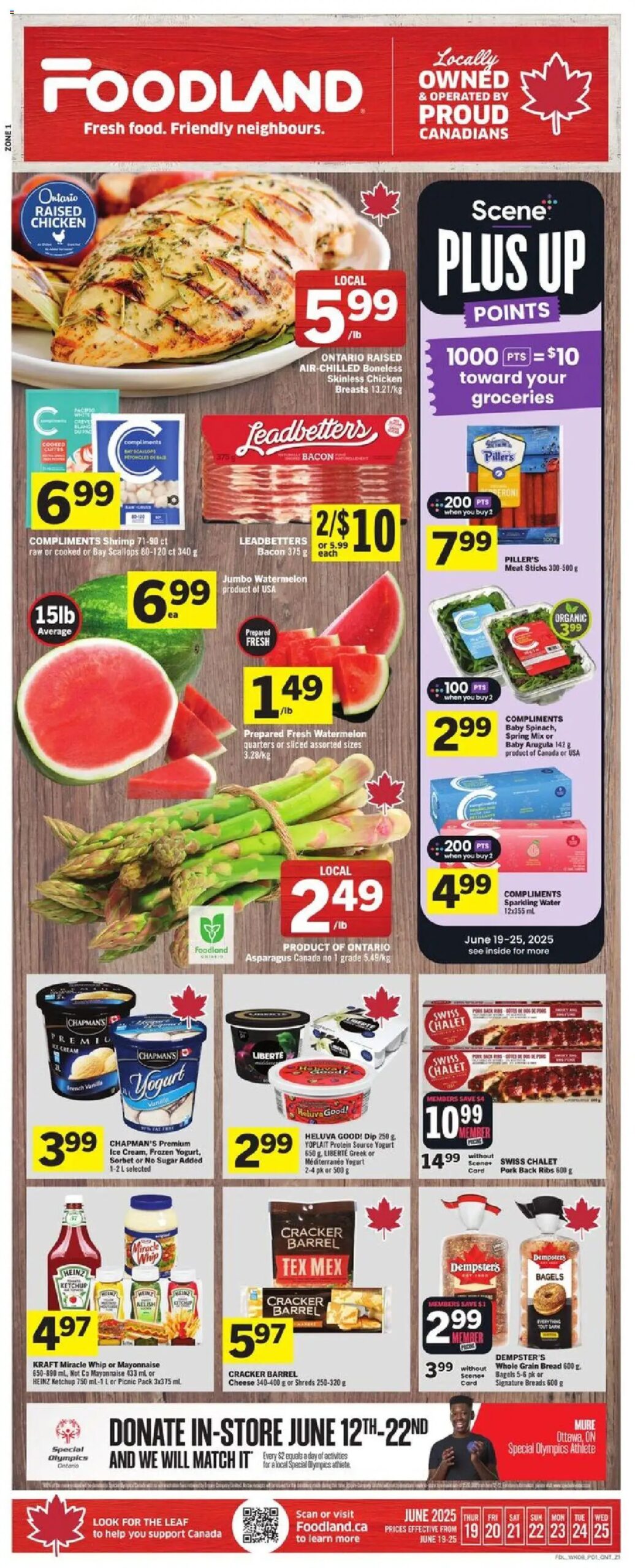 Foodland weekly flyer starting Jun 19, 2025 ⭐️