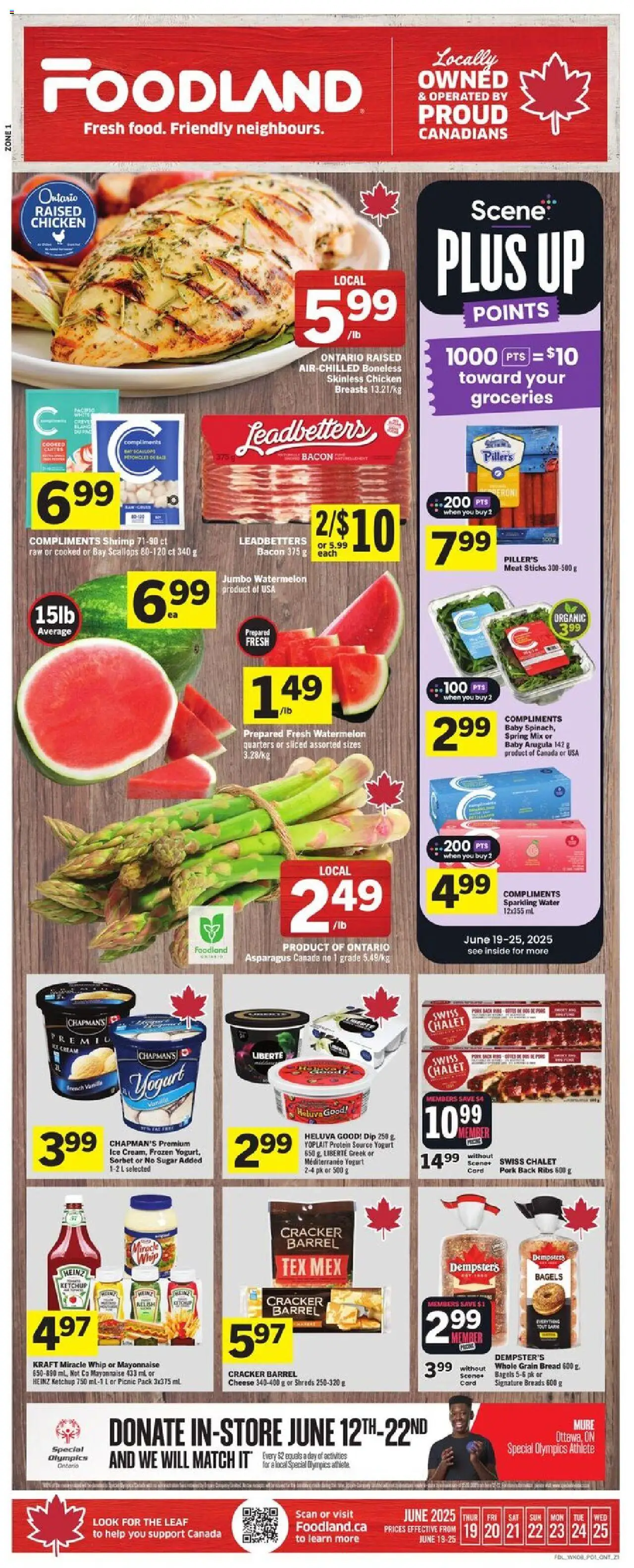 Foodland flyer valid from Jun 19, 2025 - page number 1