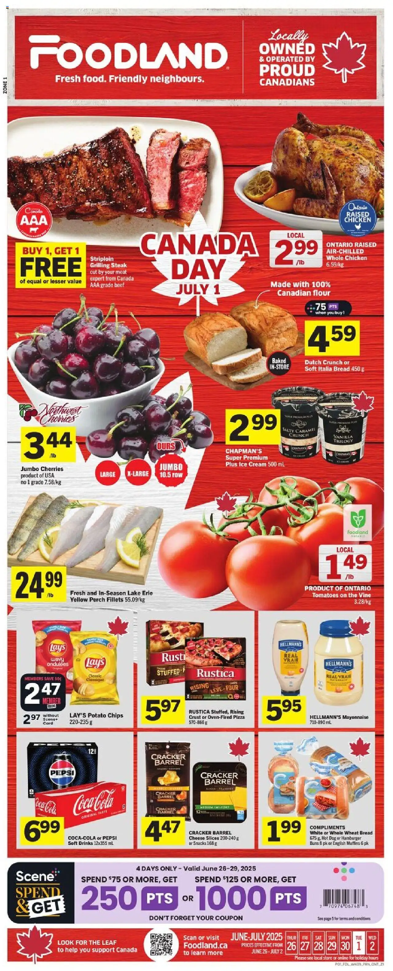 Foodland flyer valid from Jun 26, 2025 - page number 1