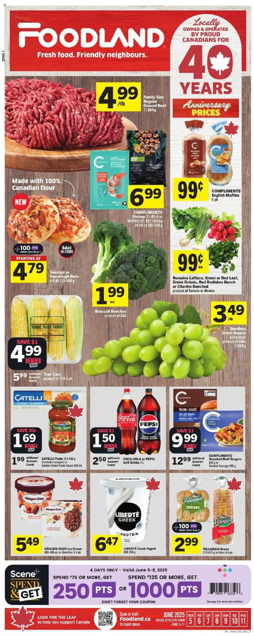 Foodland weekly flyer starting Jun 5, 2025 ⭐️