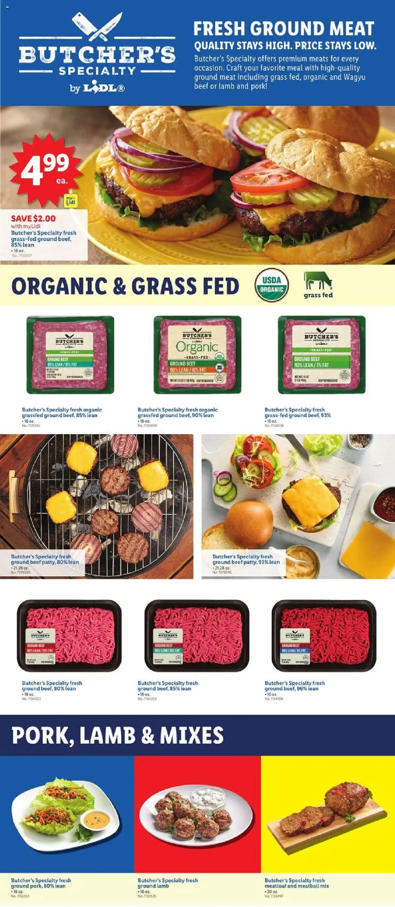 Lidl Butcher's Specialty - NY from 06/13/2025 - Circular, Weekly flyer - Page number 1 - Pork, Beef, Ground beef, Meat, Ground meat