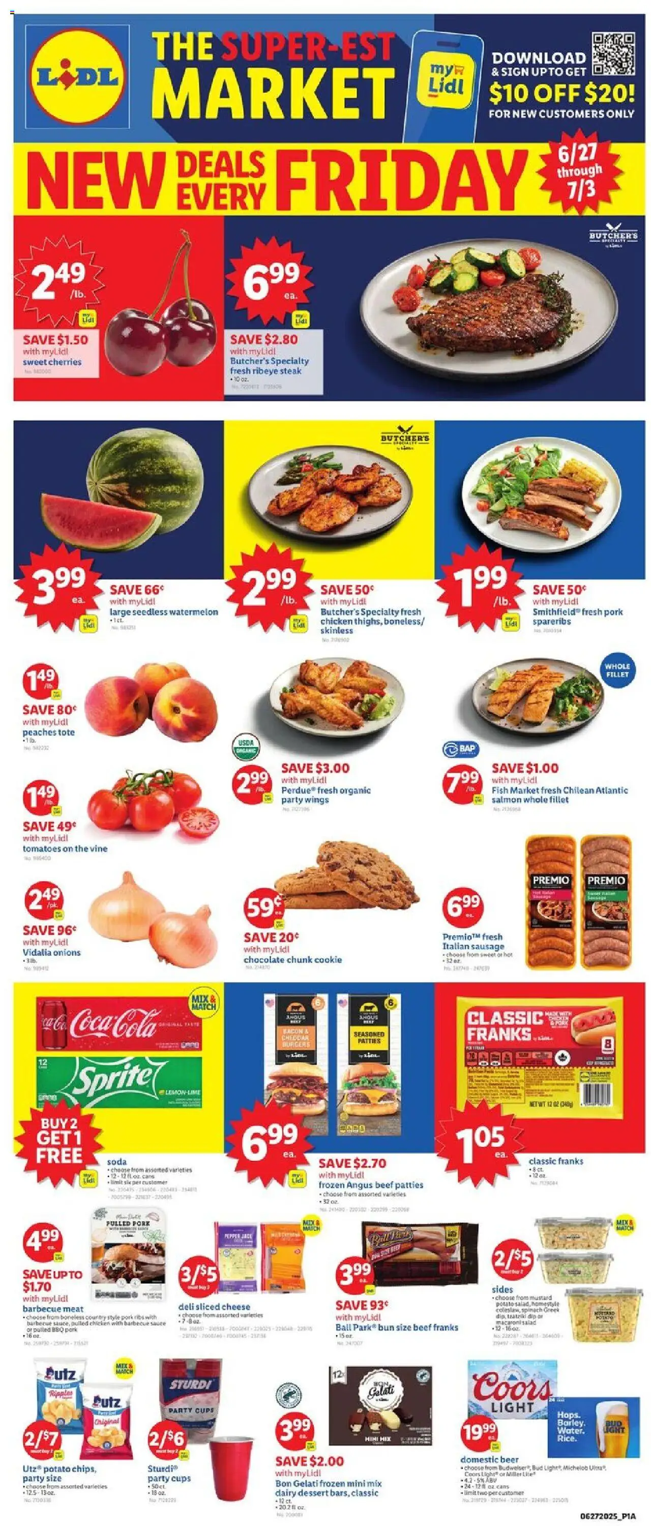 Lidl Weekly Ad from 06/27/2025 - Circular, Weekly flyer - Page number 1