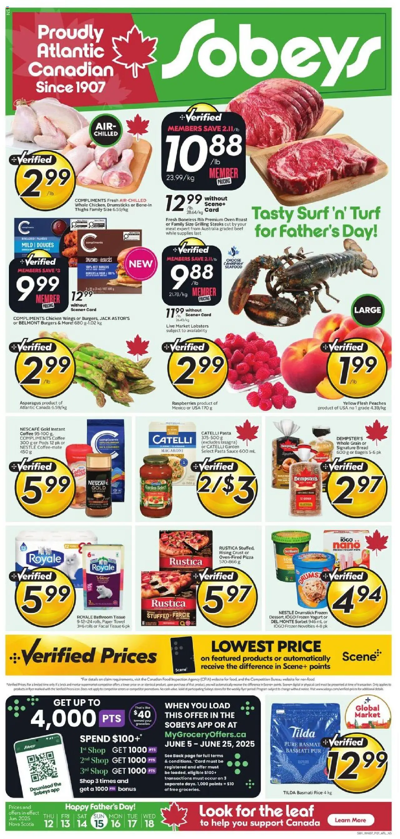 Sobeys flyer valid from Jun 12, 2025 - page number 1