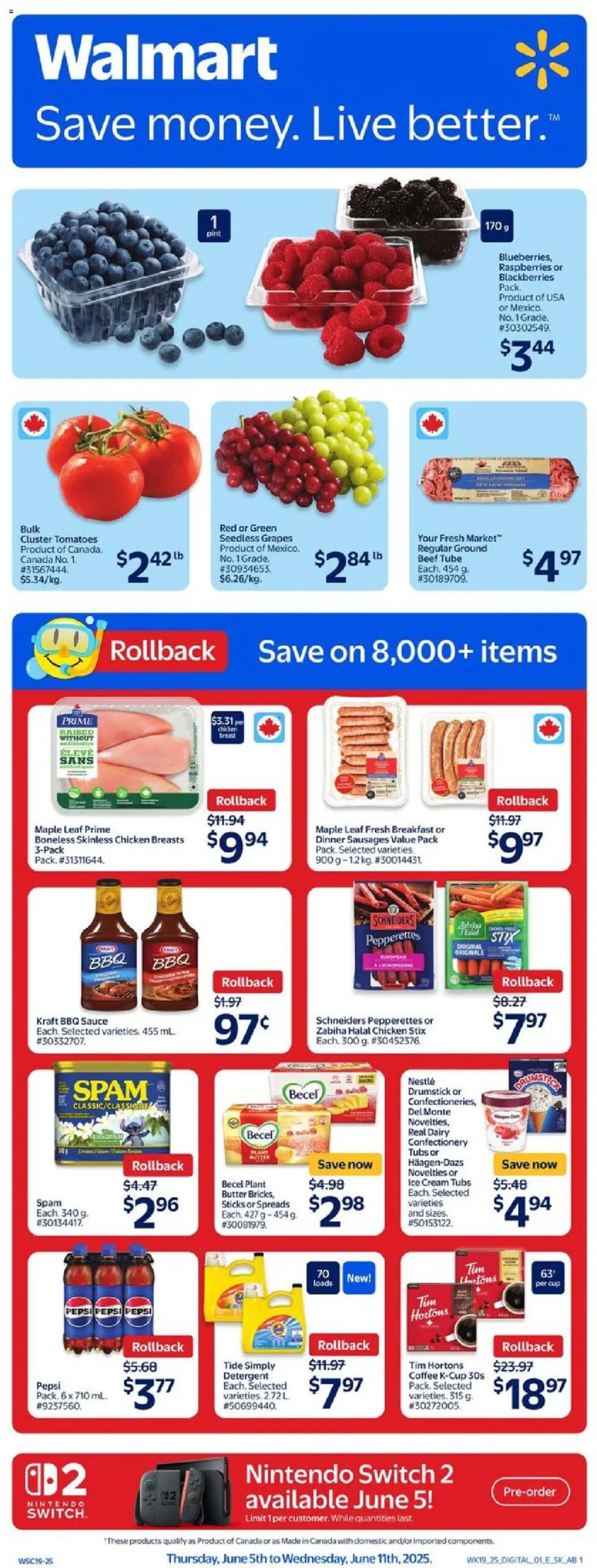 Walmart weekly flyer starting Jun 5, 2025 ⭐️