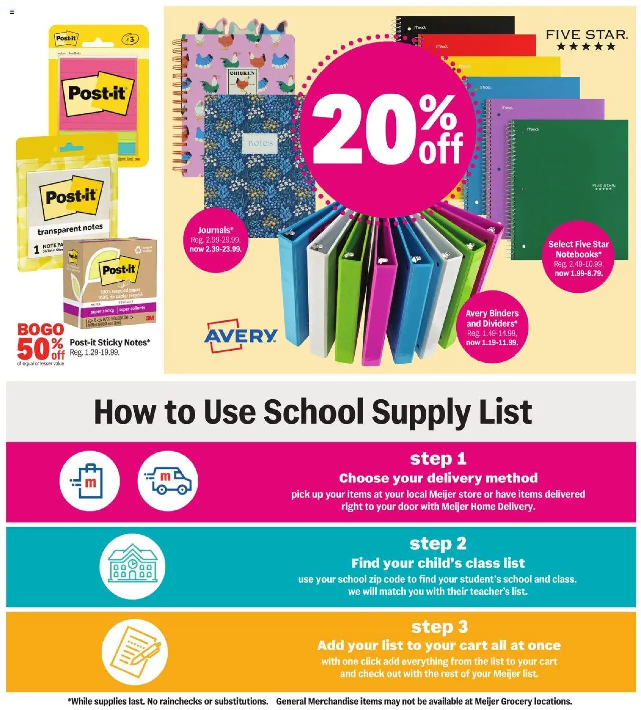 MEIJER AD from 07/06/2025 - Back to school must-haves - PREVIEW - Page number 2
