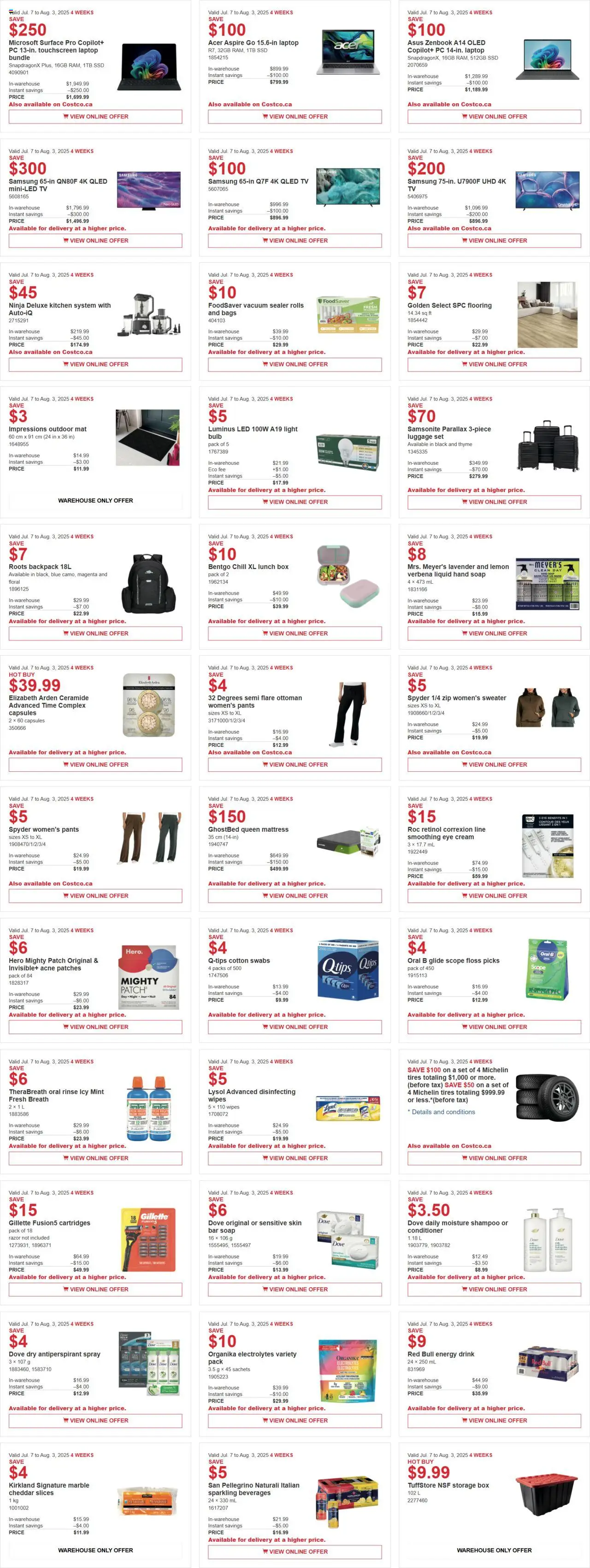 Costco flyer valid from Jul 07, 2025 - page number 2