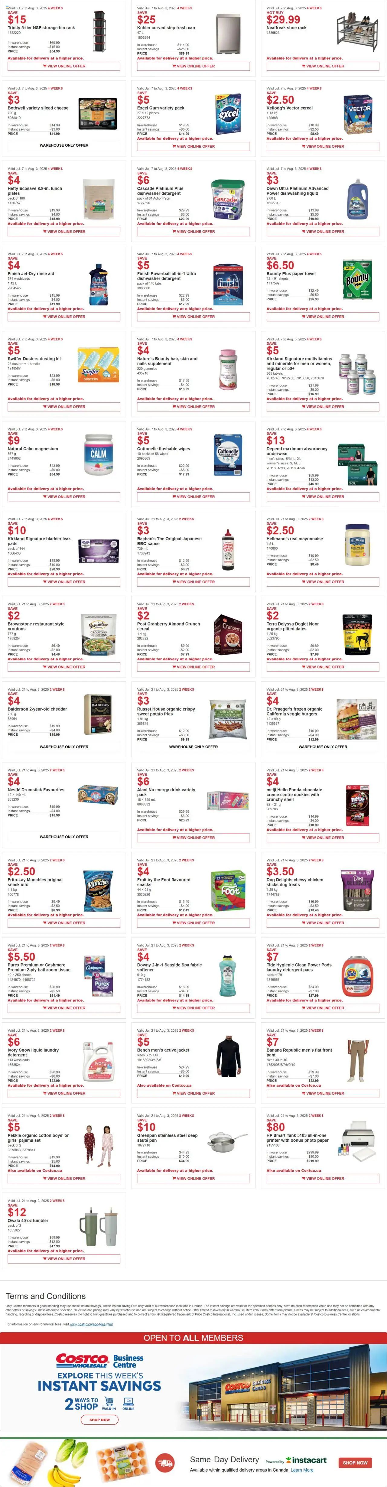 Costco flyer valid from Jul 07, 2025 - page number 3