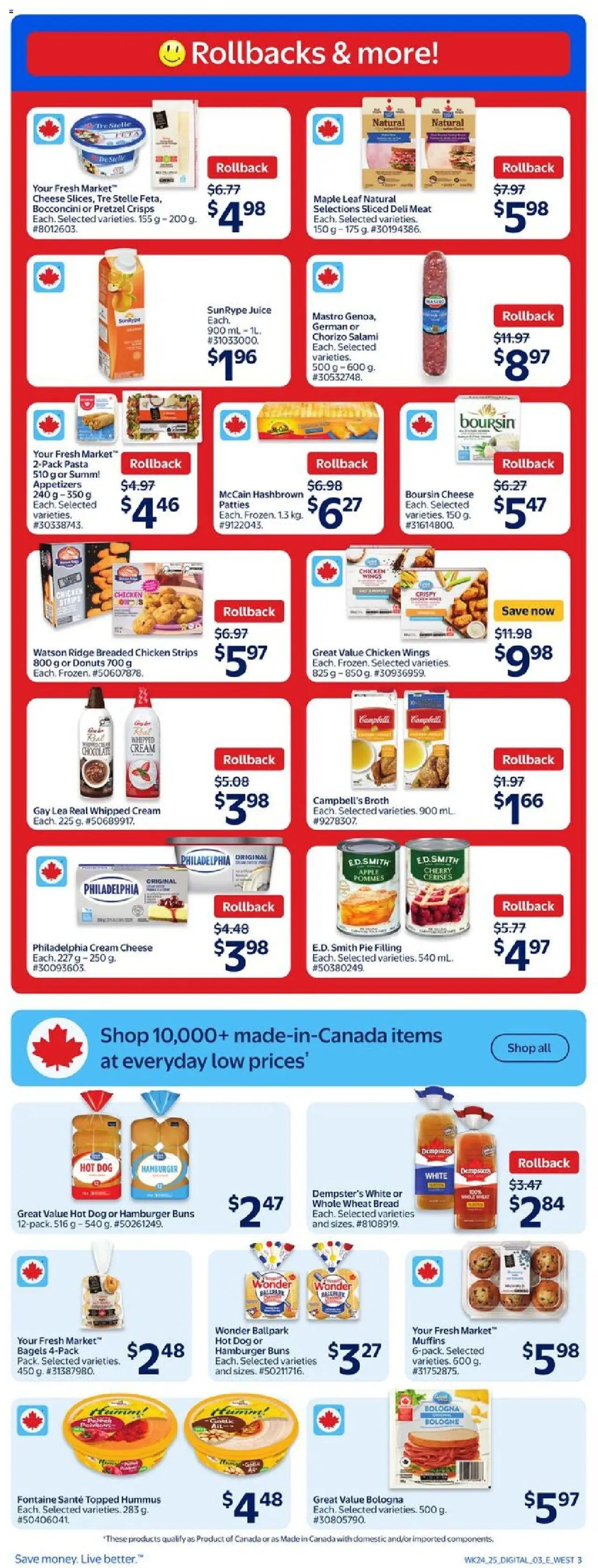 Walmart flyer valid from Jul 10, 2025 - page number 4