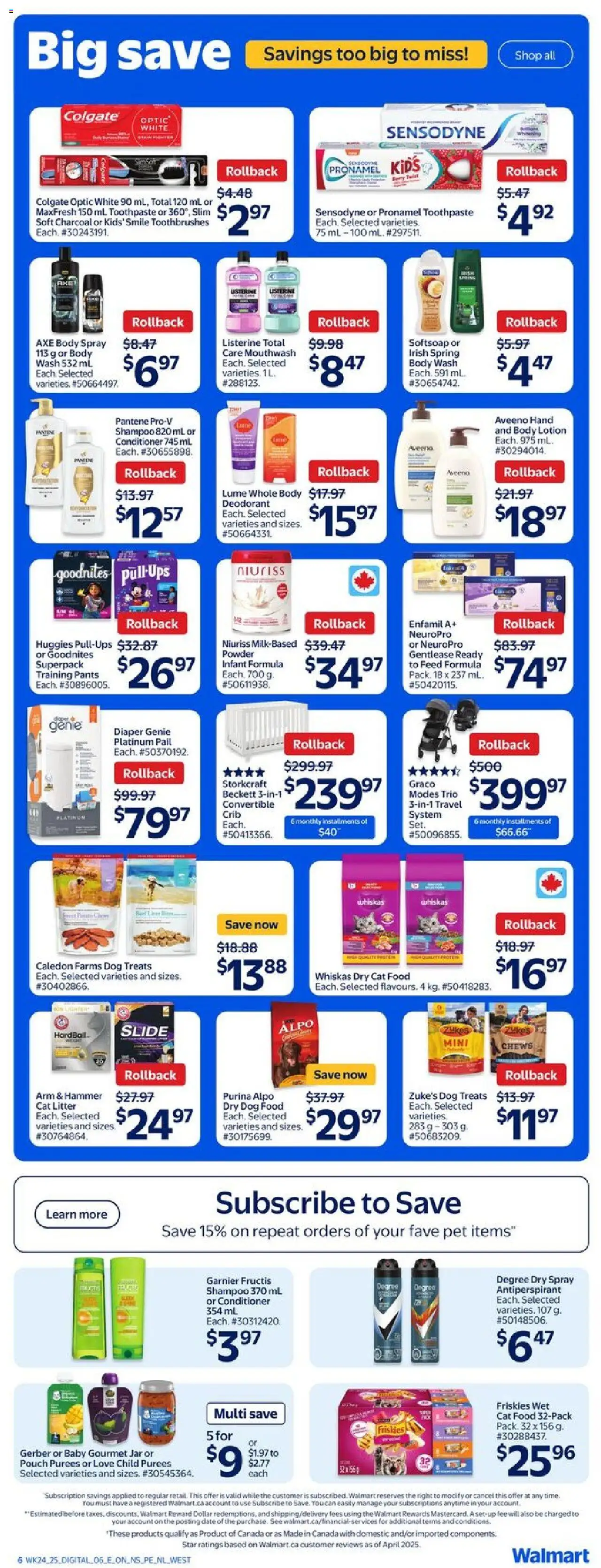 Walmart flyer valid from Jul 10, 2025 - page number 7