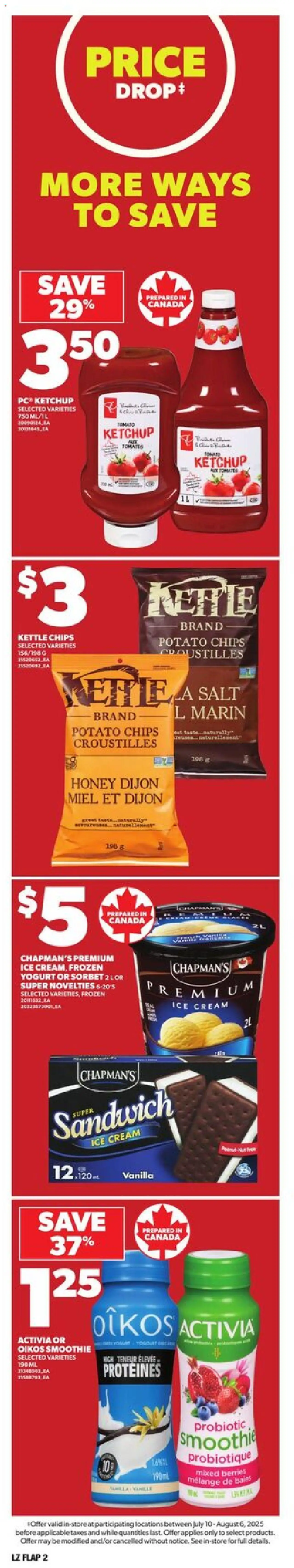 Loblaws flyer valid from Jul 10, 2025 - page number 2