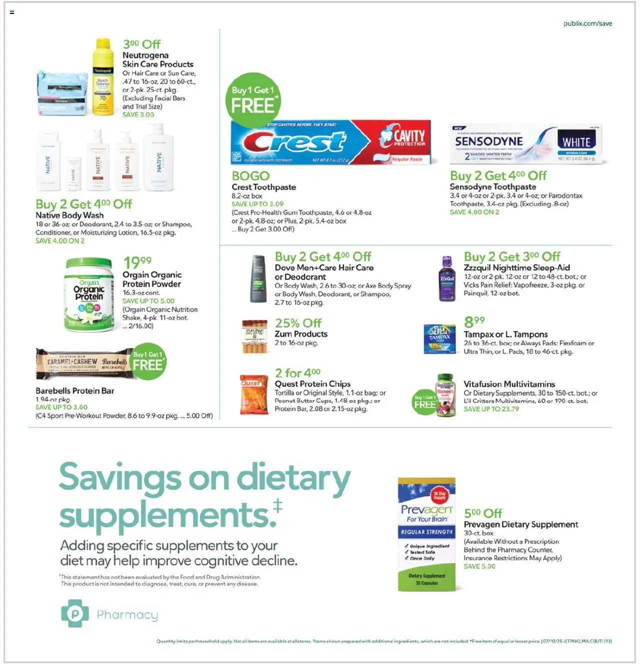 Publix Weekly ad from (07/09/2025) - Ad this week, Flyer - Page number 13