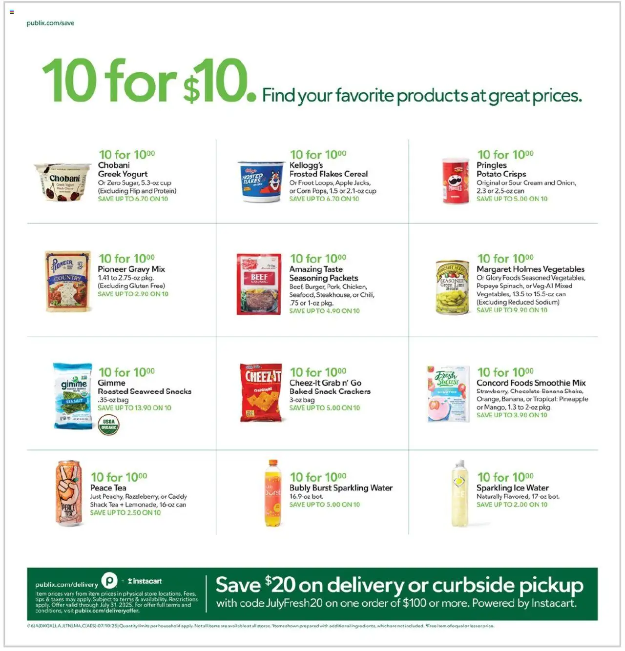 Publix Weekly ad from (07/09/2025) - Ad this week, Flyer - Page number 16