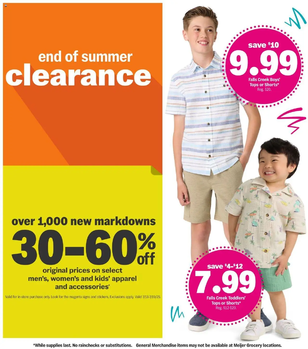 MEIJER AD from 07/13/2025 - Back to School for Less - PREVIEW - Page number 12
