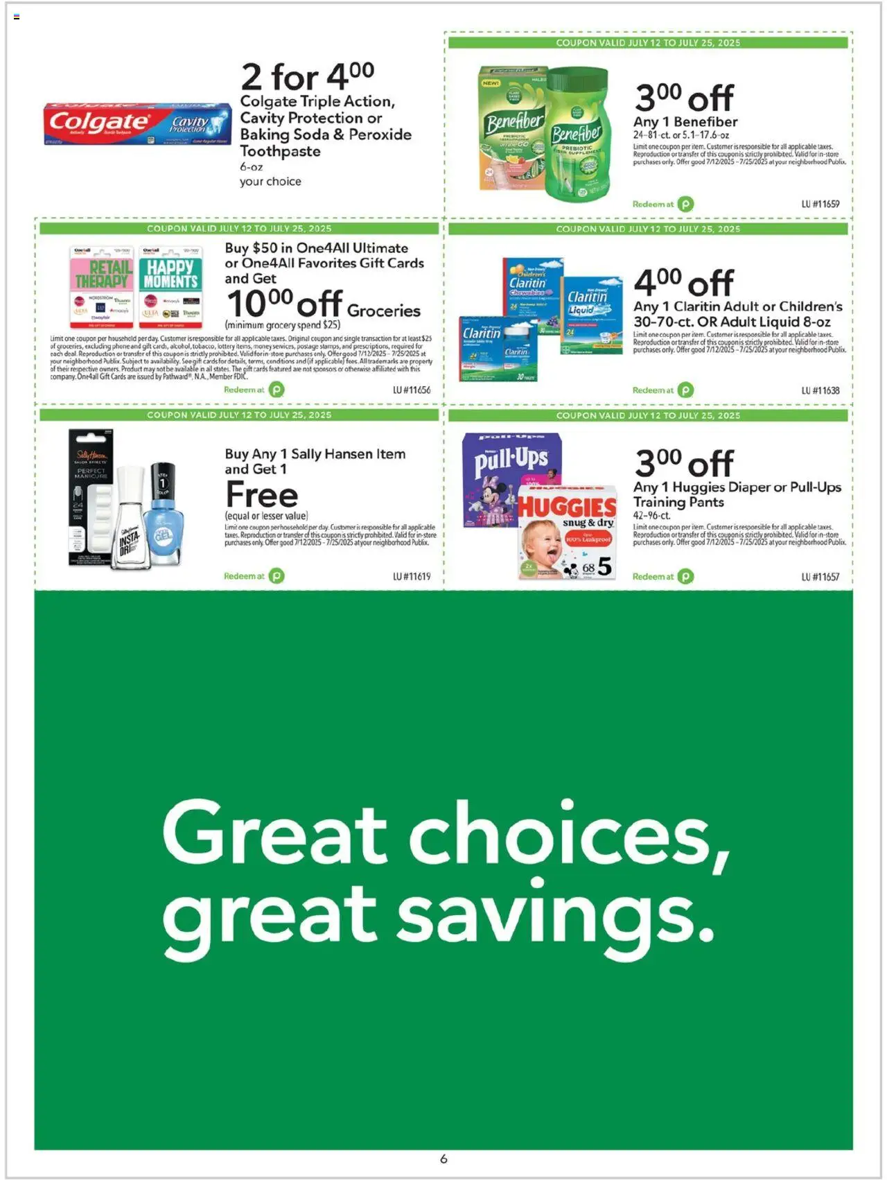 Publix Weekly ad from (07/12/2025) - Ad this week, Flyer - Page number 6