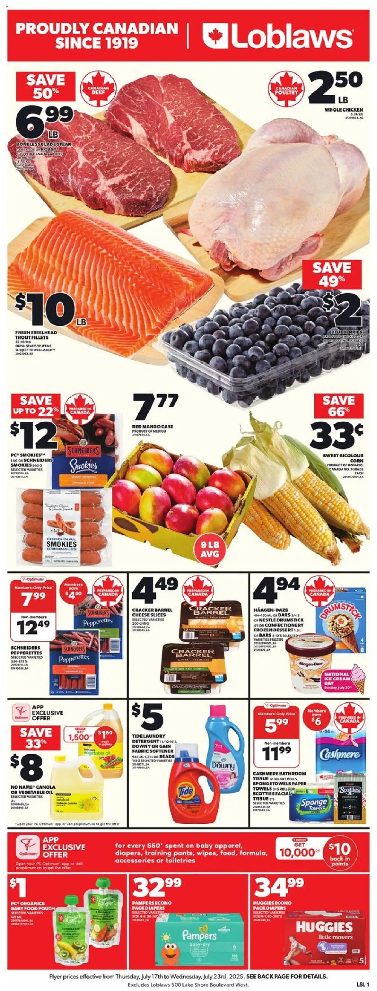 Loblaws flyer valid from Jul 17, 2025 - page number 3