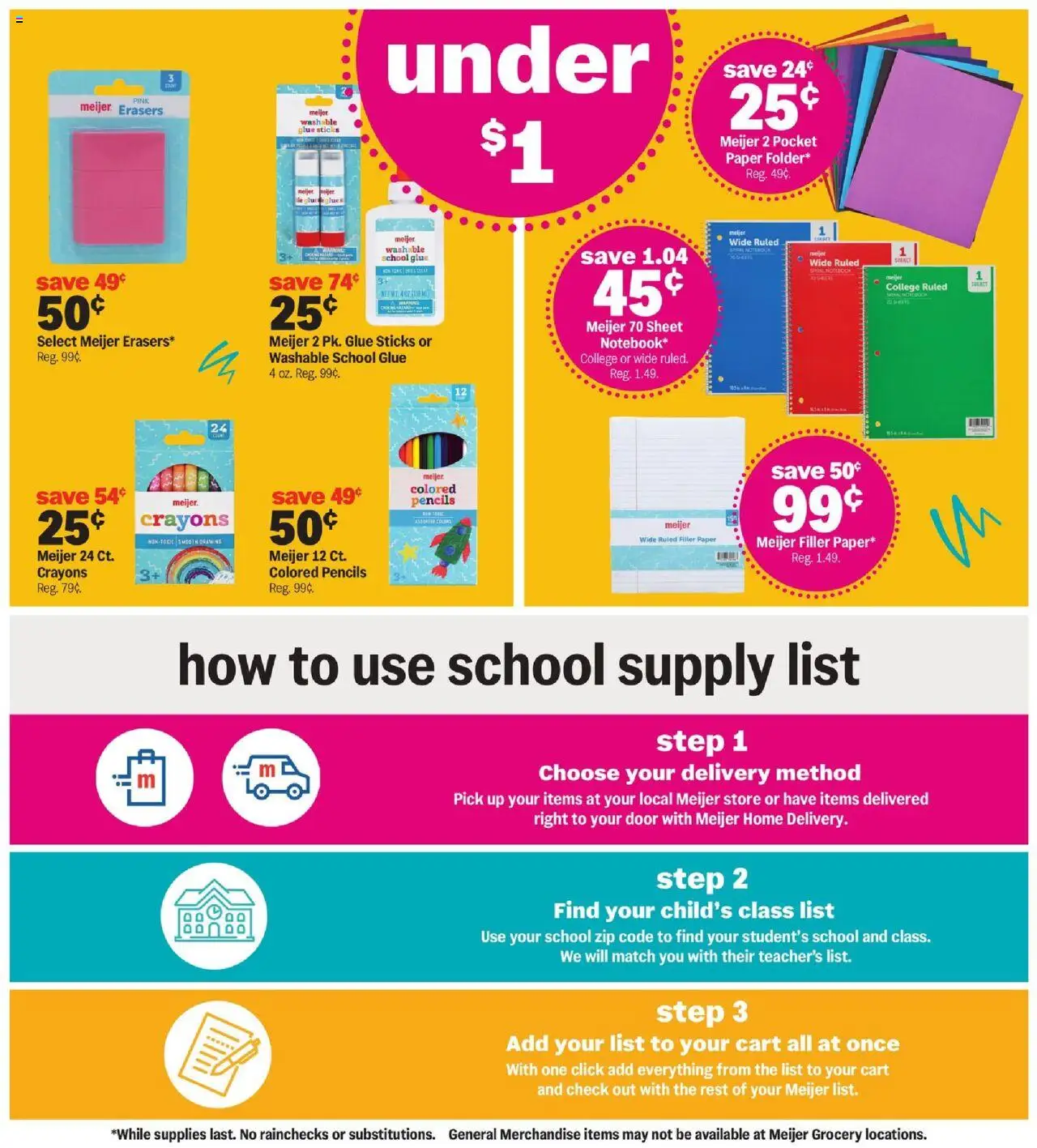 MEIJER AD from 07/13/2025 - Back-to-School for Less - PREVIEW - Page number 2
