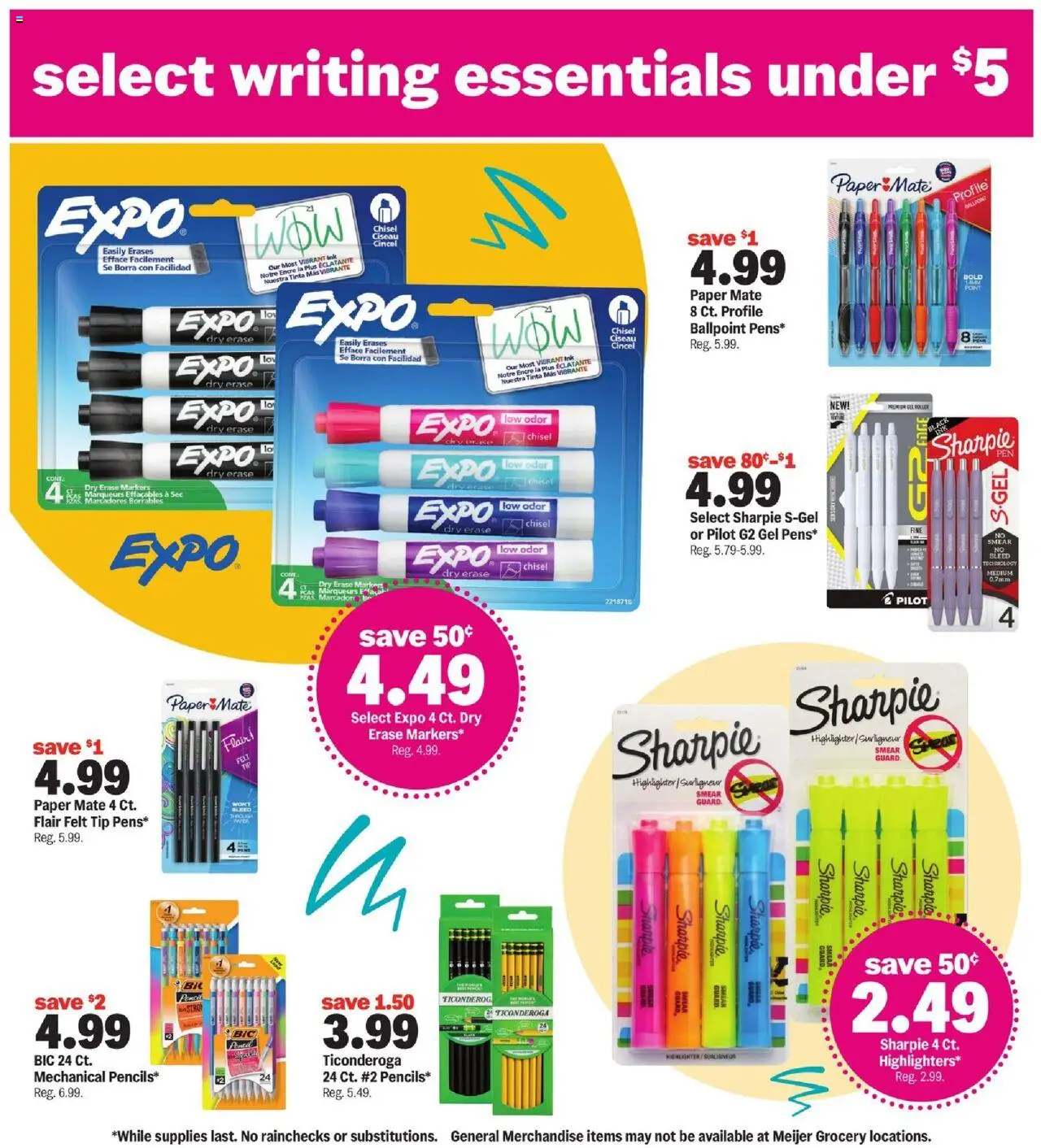 MEIJER AD from 07/13/2025 - Back-to-School for Less - PREVIEW - Page number 4