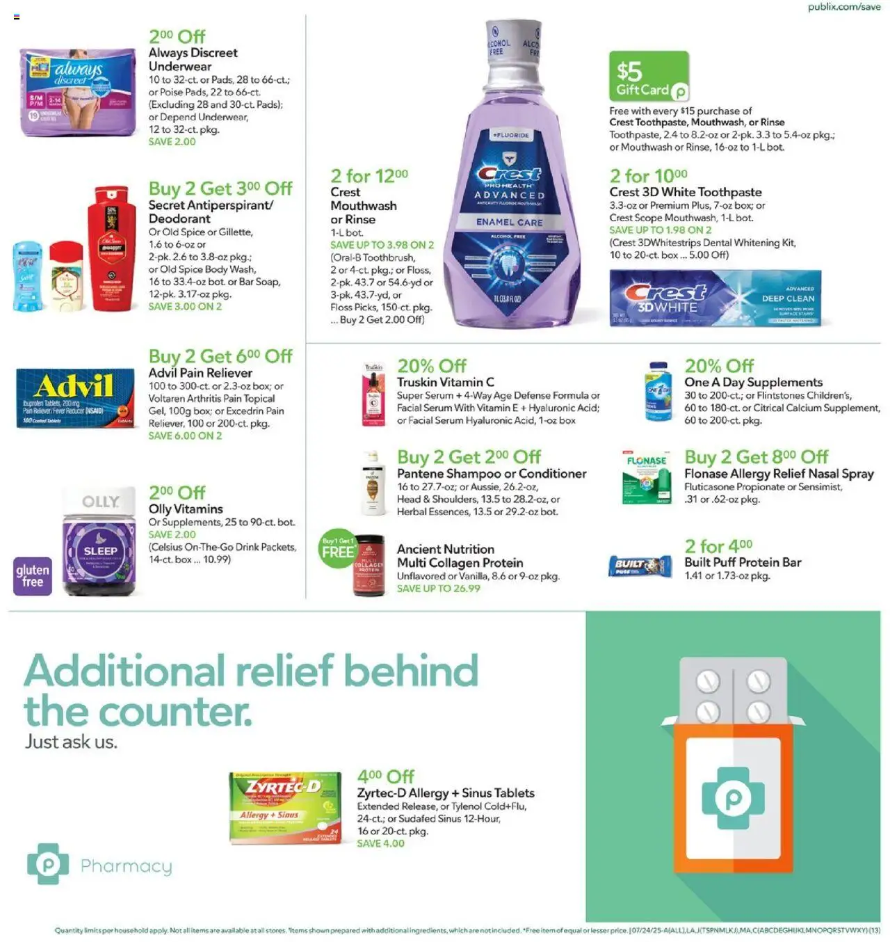 Publix Weekly ad from (07/23/2025) - Ad this week, Flyer - Page number 13