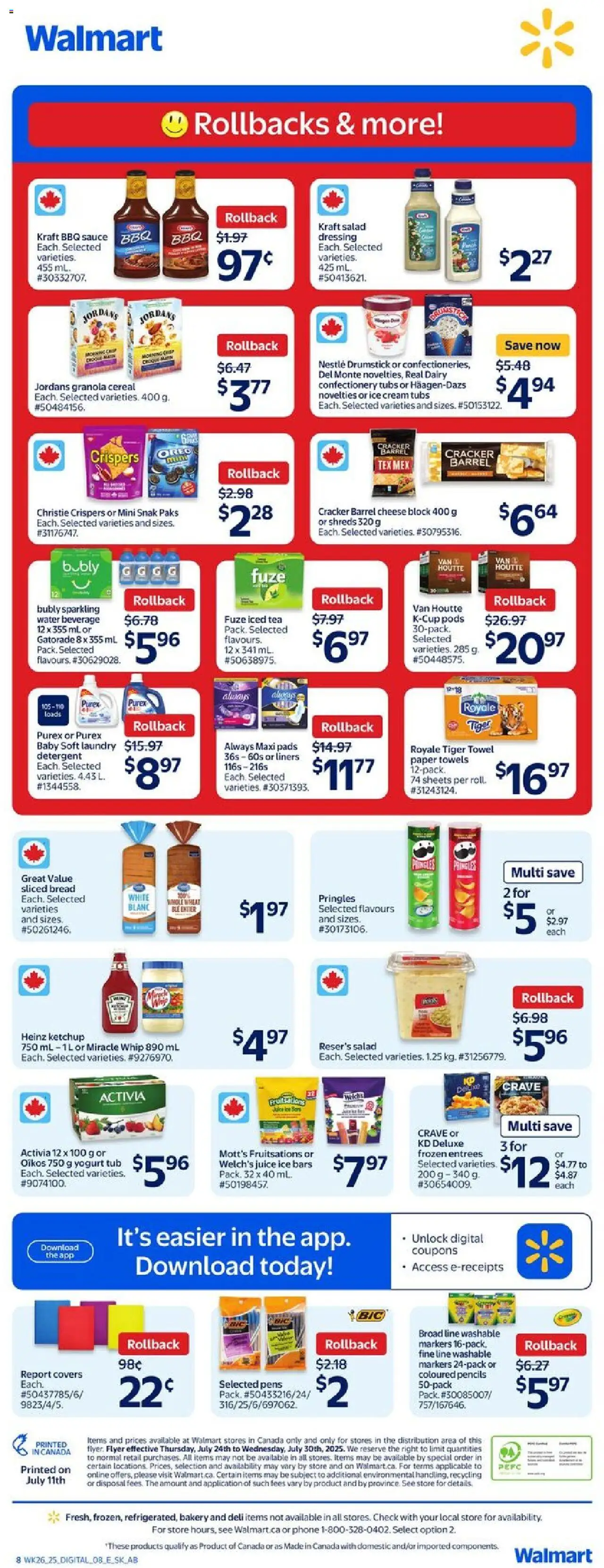 Walmart flyer valid from Jul 24, 2025 - page number 3
