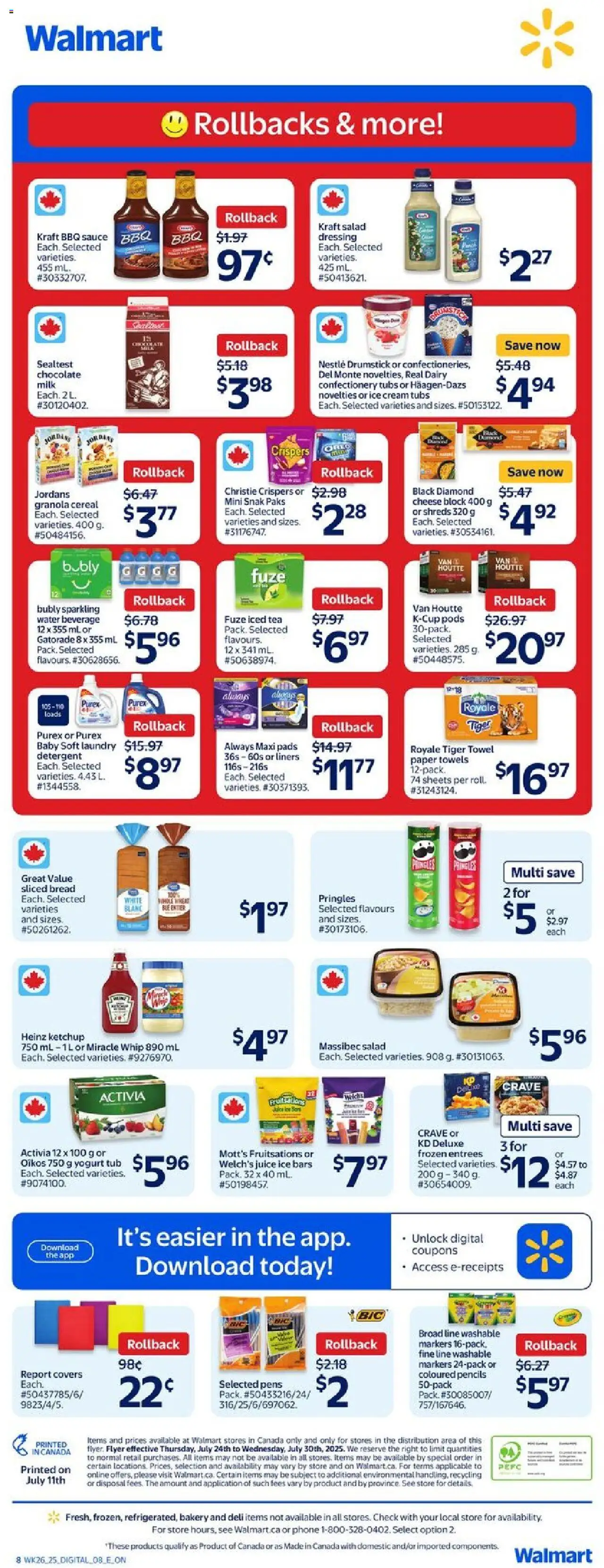 Walmart flyer valid from Jul 24, 2025 - page number 3