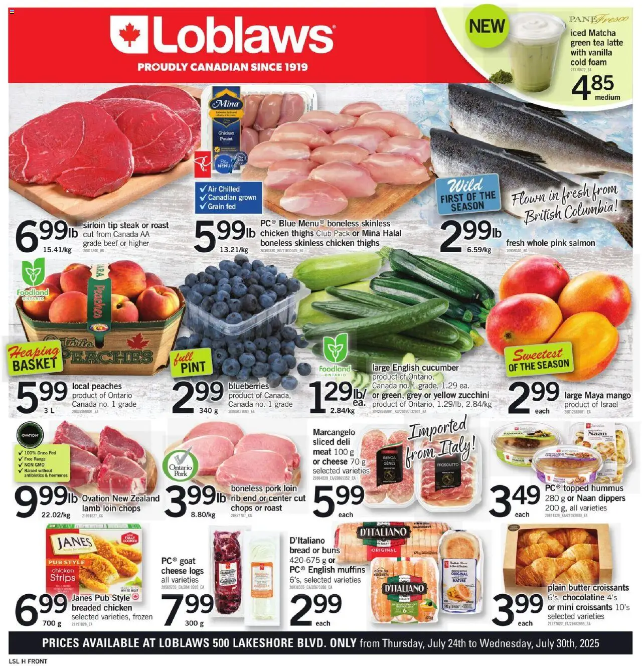 Loblaws flyer valid from Jul 24, 2025 - page number 1