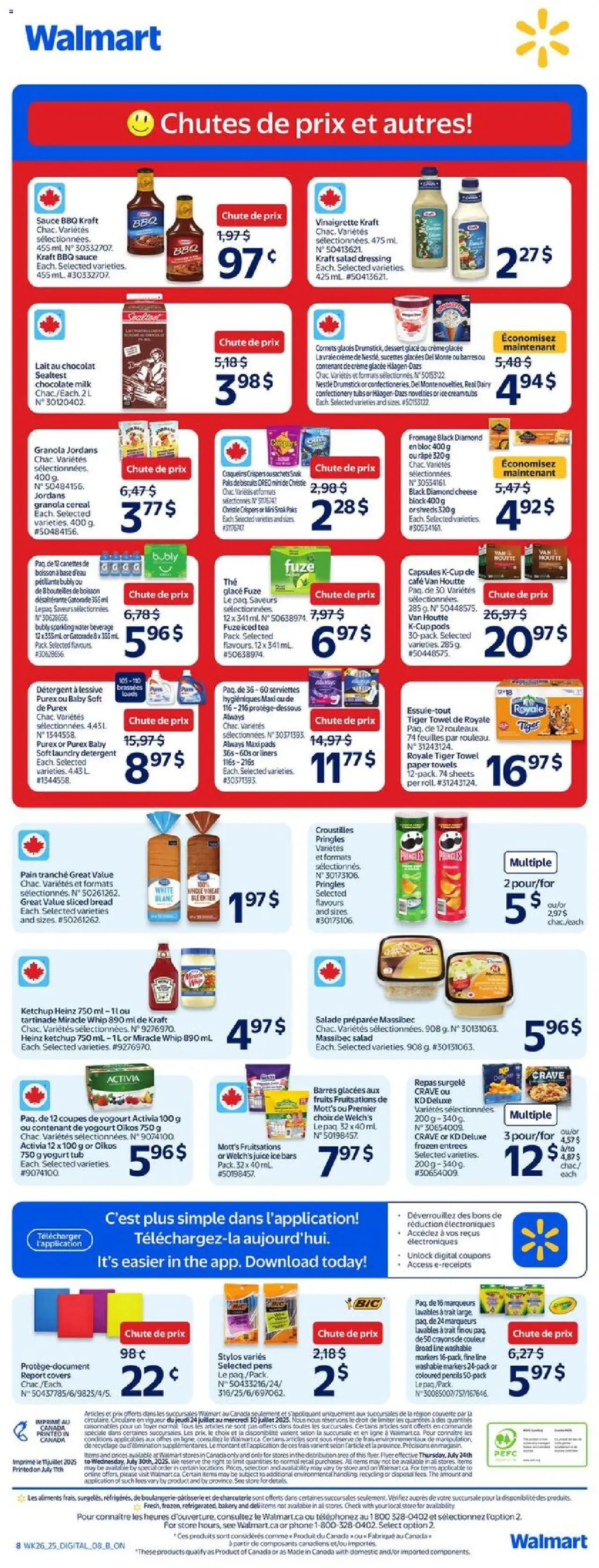 Walmart flyer valid from Jul 24, 2025 - page number 3