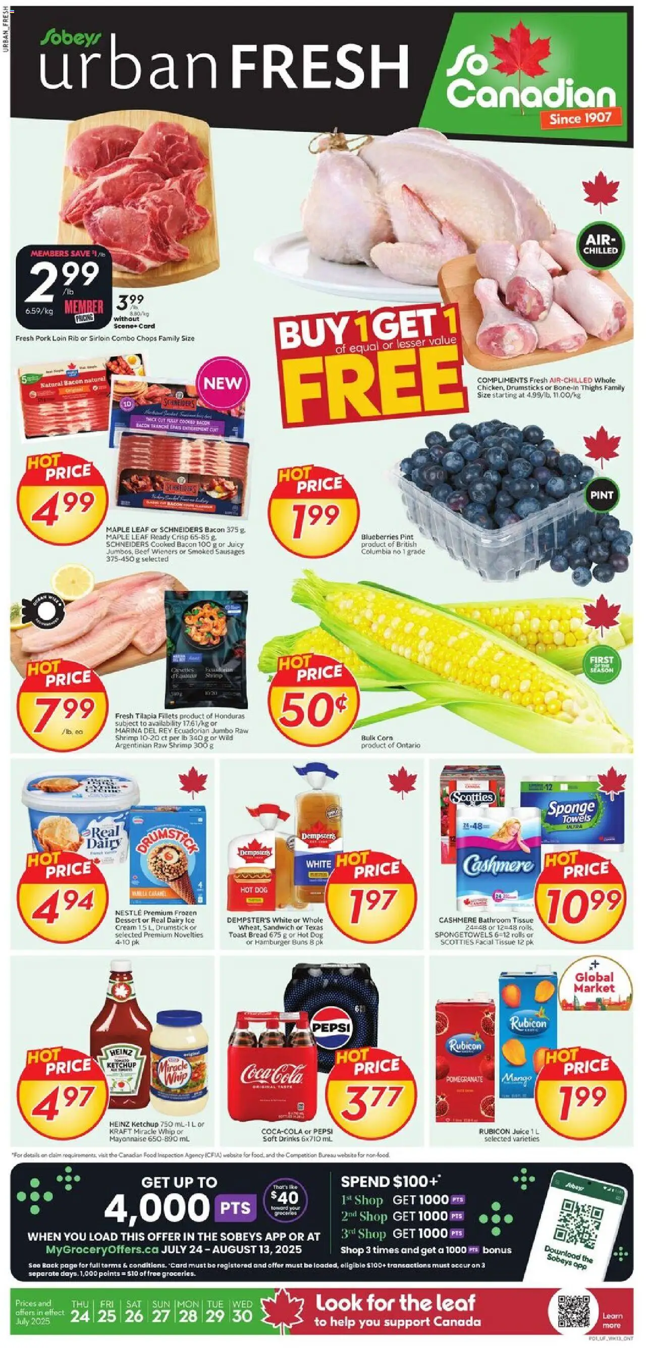 Sobeys flyer valid from Jul 24, 2025 - page number 1