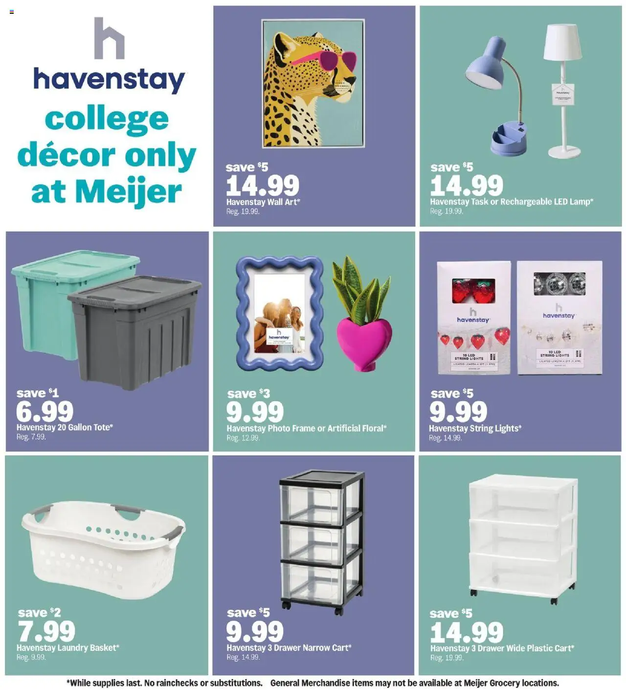 MEIJER AD from 07/27/2025 - Dorm room deals - PREVIEW - Page number 3